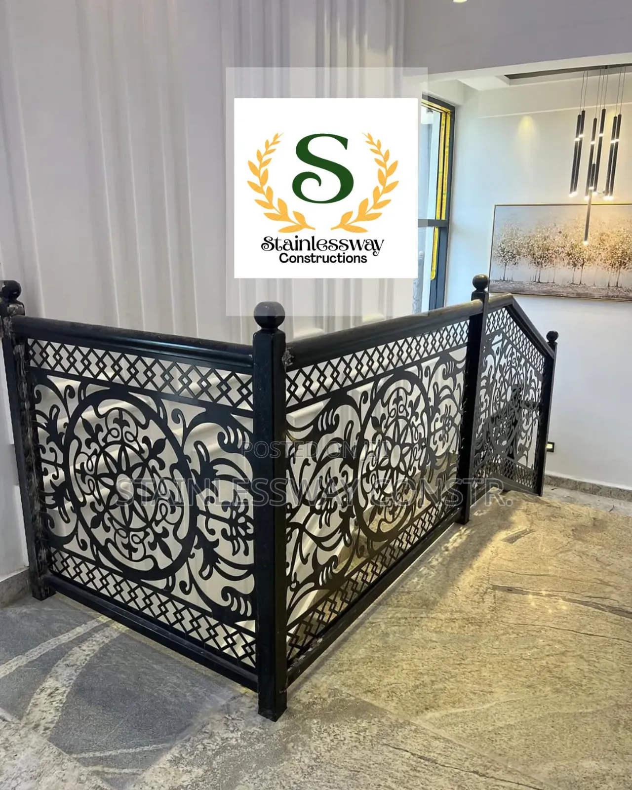 Lasercut Banister Railing