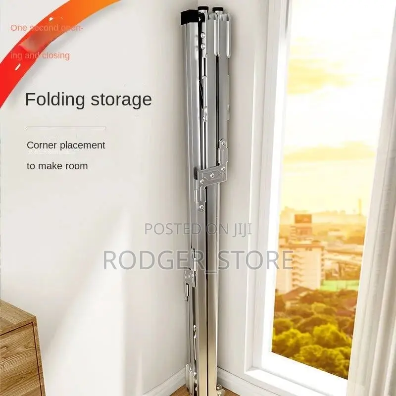 Clothes Hanger Floor Folding Indoor Home Balcony Outdoor