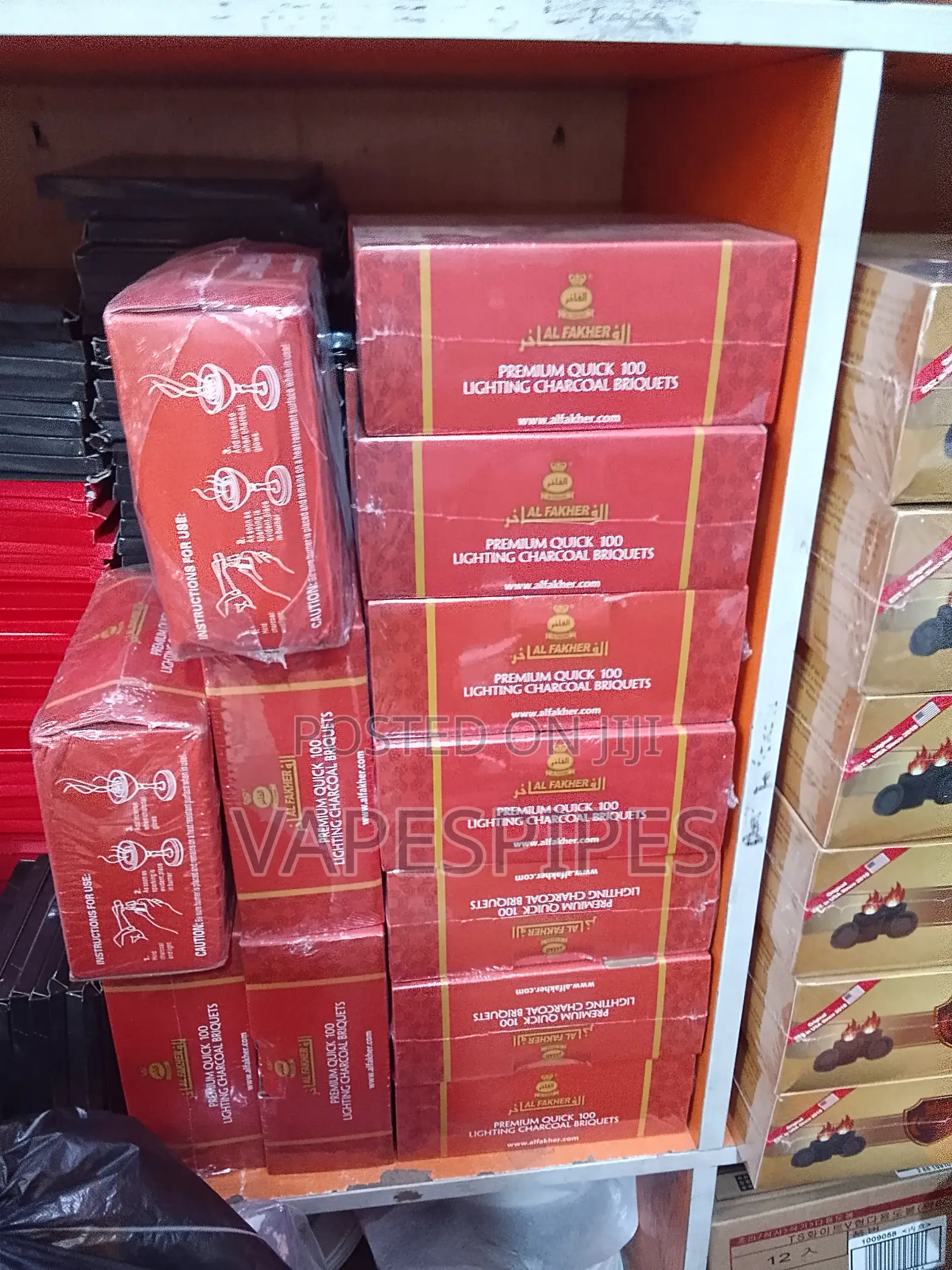 Al Fakher 100pcs Quick Lightning Charcoal