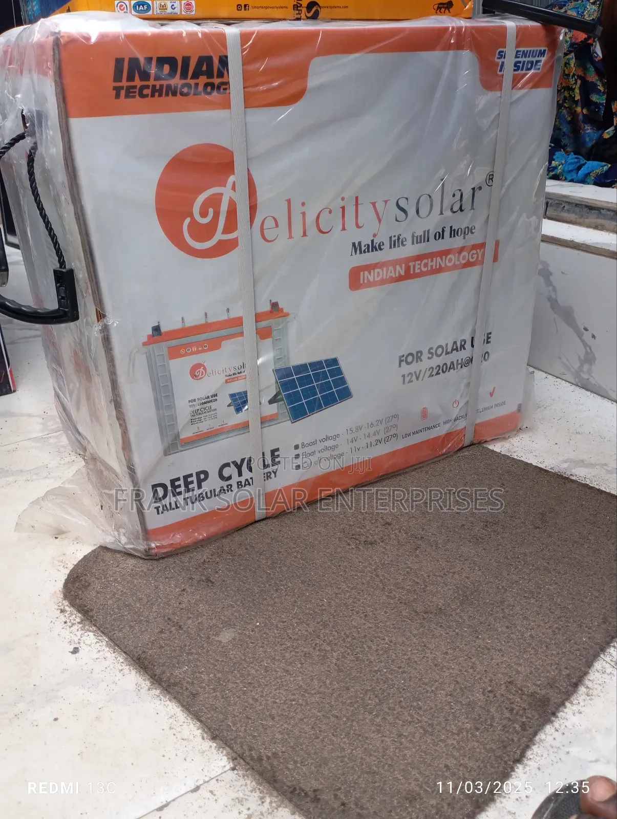 Delicity Tubular Battery 220amhs 12v