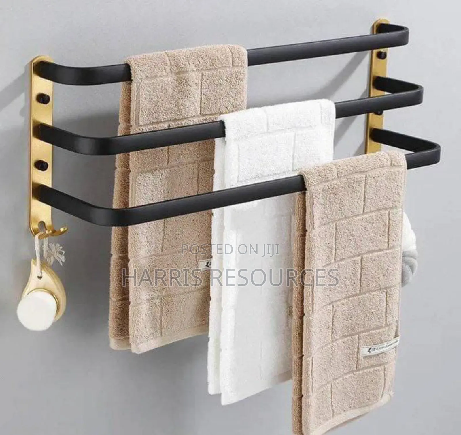 Triple Steel Towel Hanger