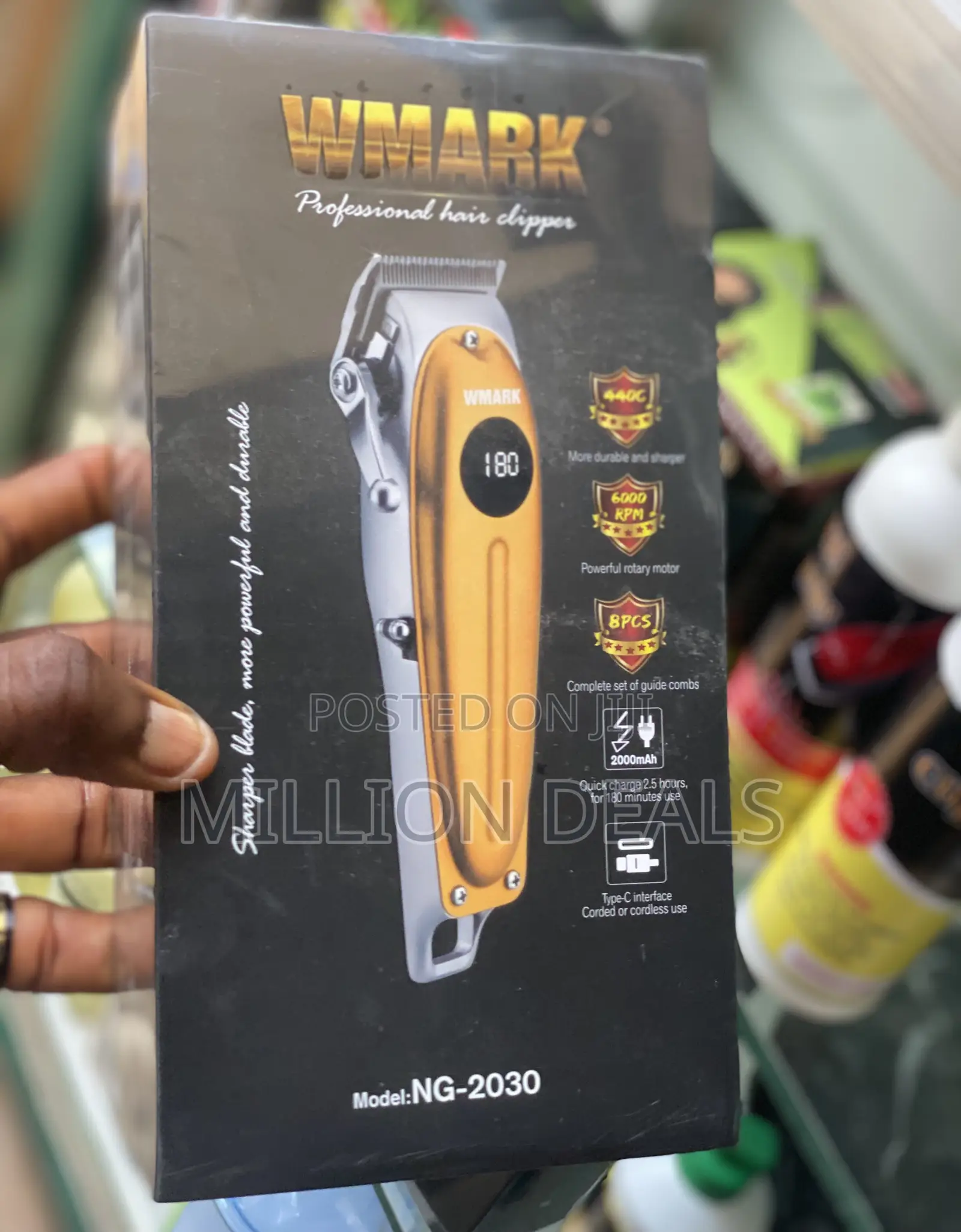 Stylish Rechargeable Digital Hair Unique Clipper