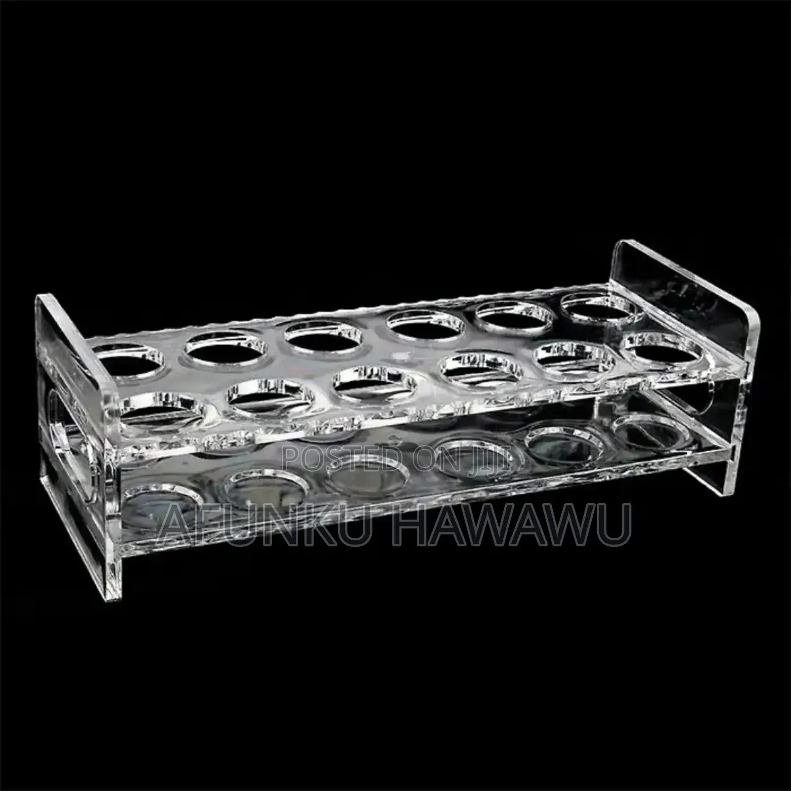 Quality Acrylic 12 Holes Tequila Rack With Side Handle