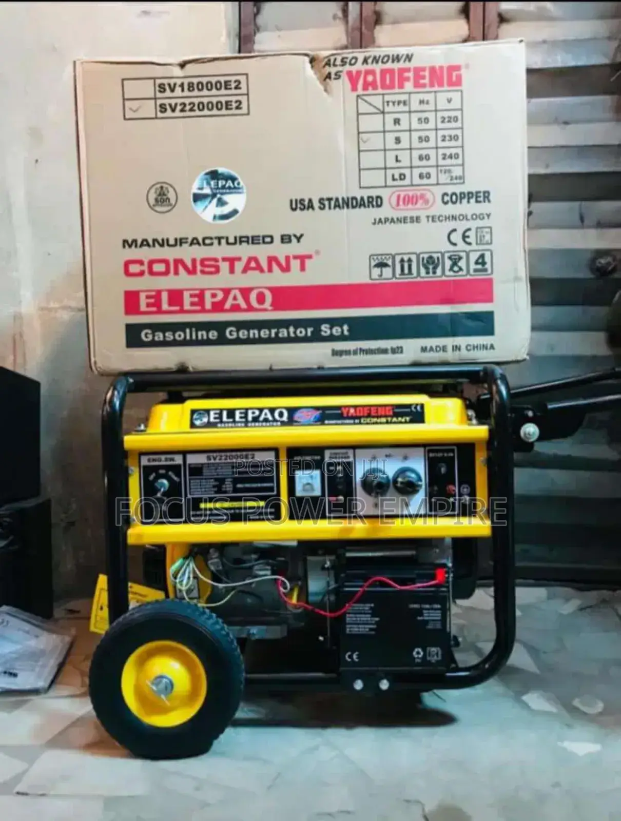 Original 11.0kva Elepaq Constant Gen Petrol Key Starter %.