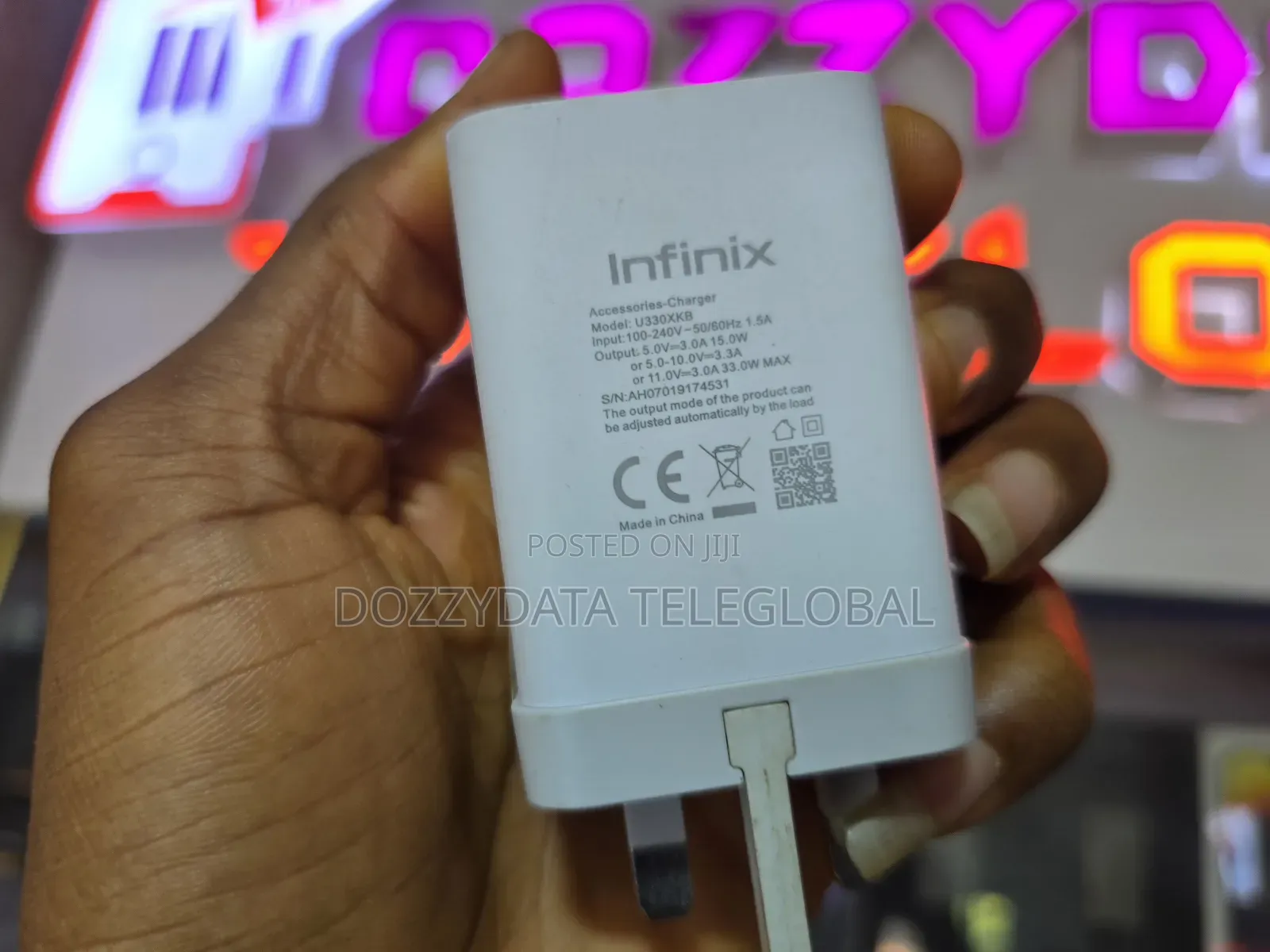 Infinix 33watt U330xkb Followcome Charger (Adapter and Cable