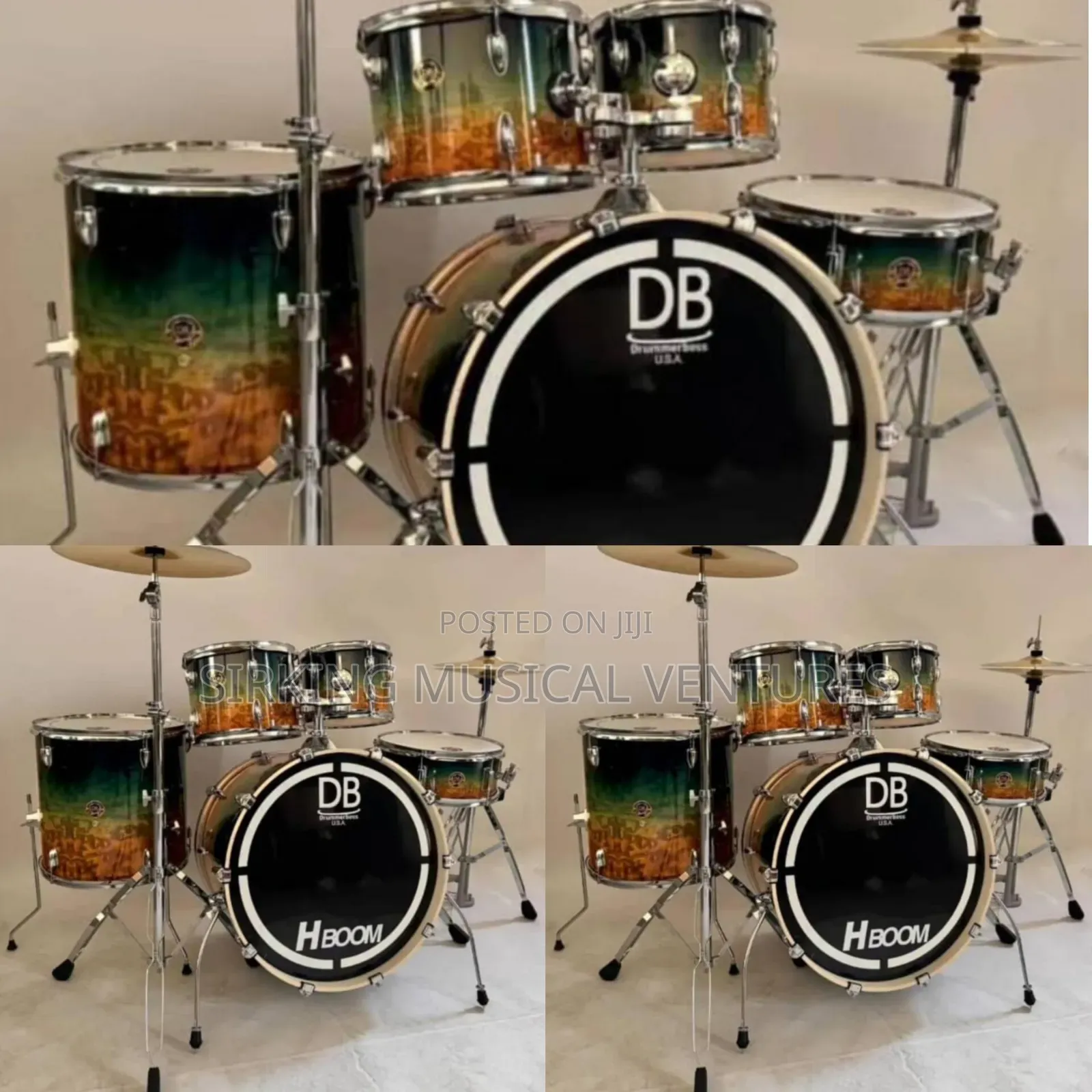 Db 5pcs Professional Drum Set Hboom