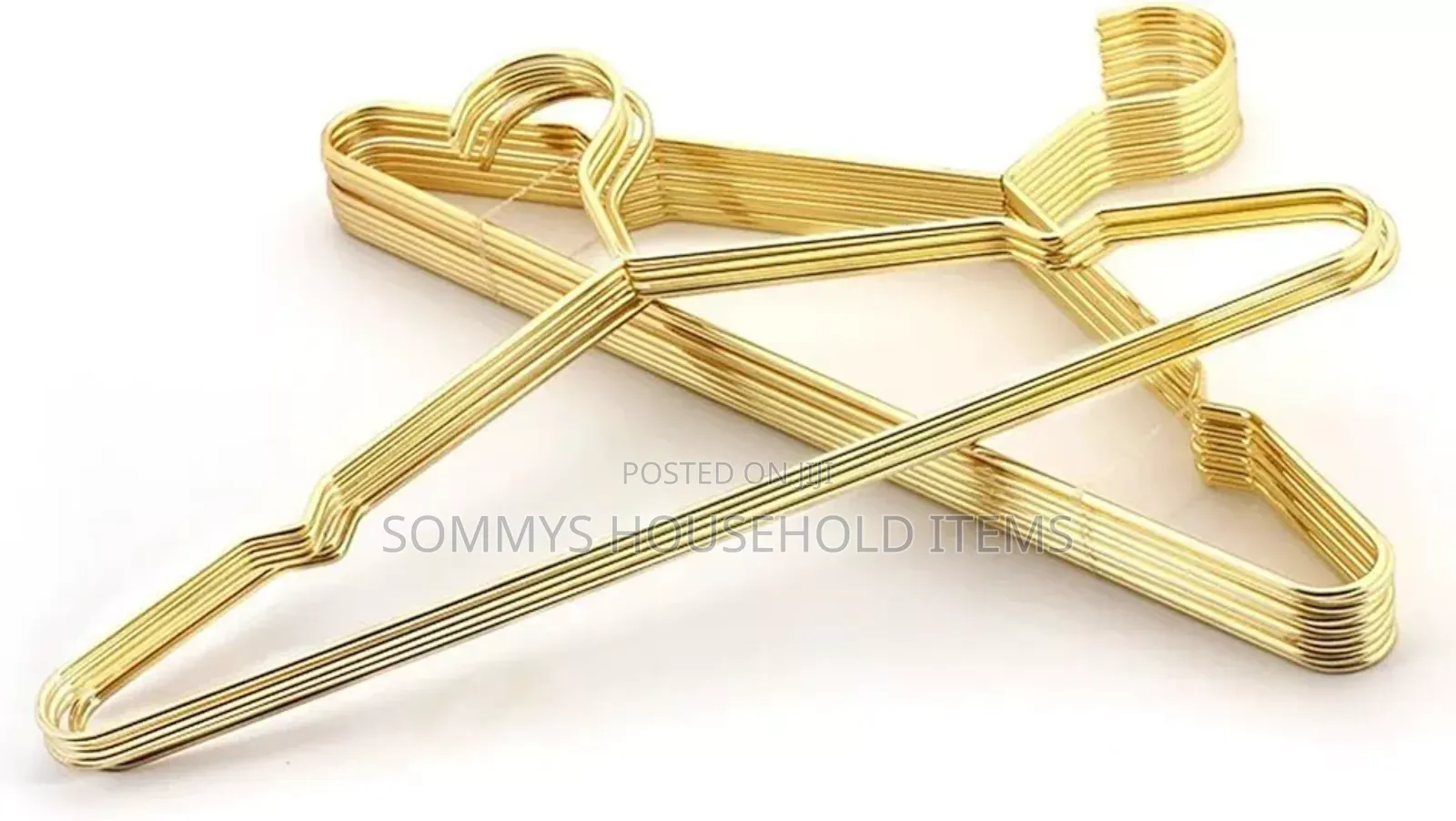 10pcs Gold Stainless Steel Hanger