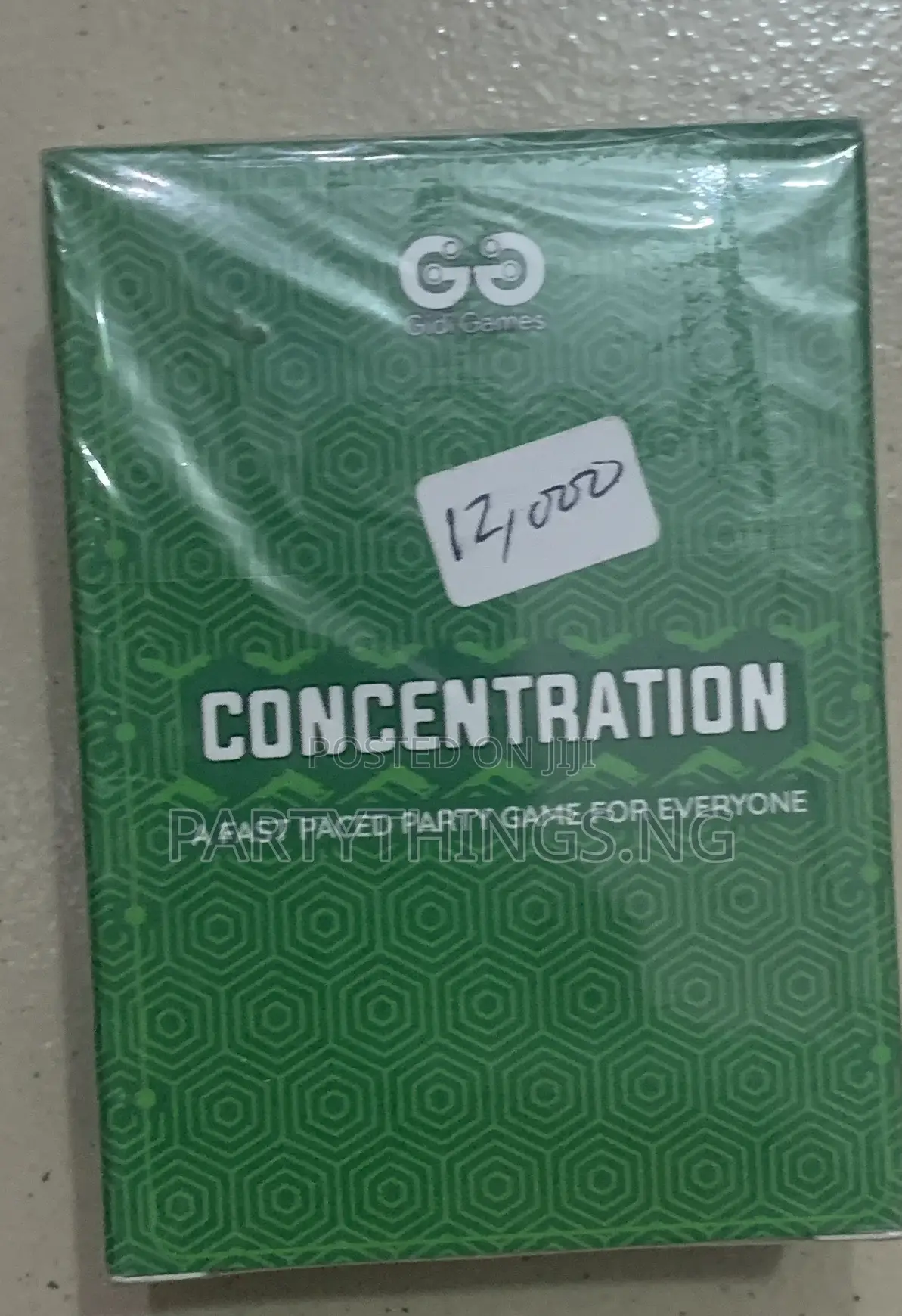 Concentration Party Card Game