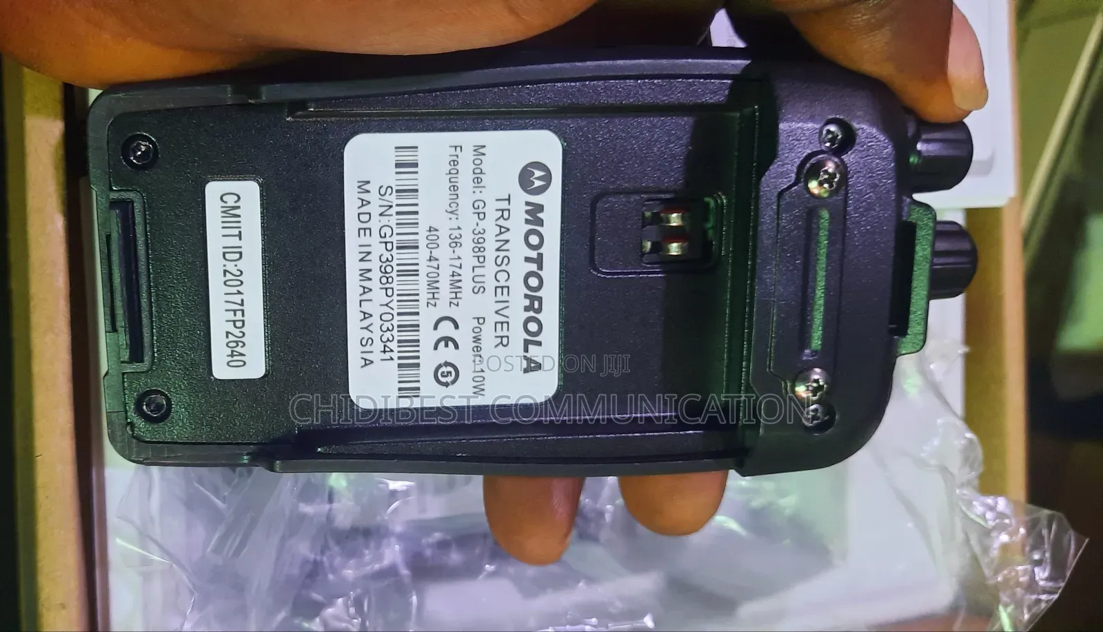 Gp398 Plus Motorola Walkie Talkie Radio Is Available