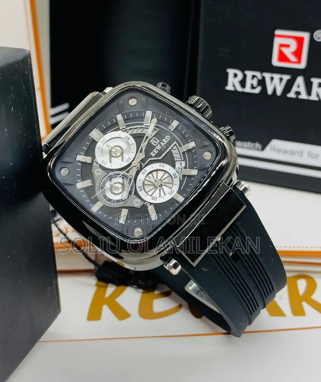 Reward Rubber Chronograph Waterproof Wristwatch