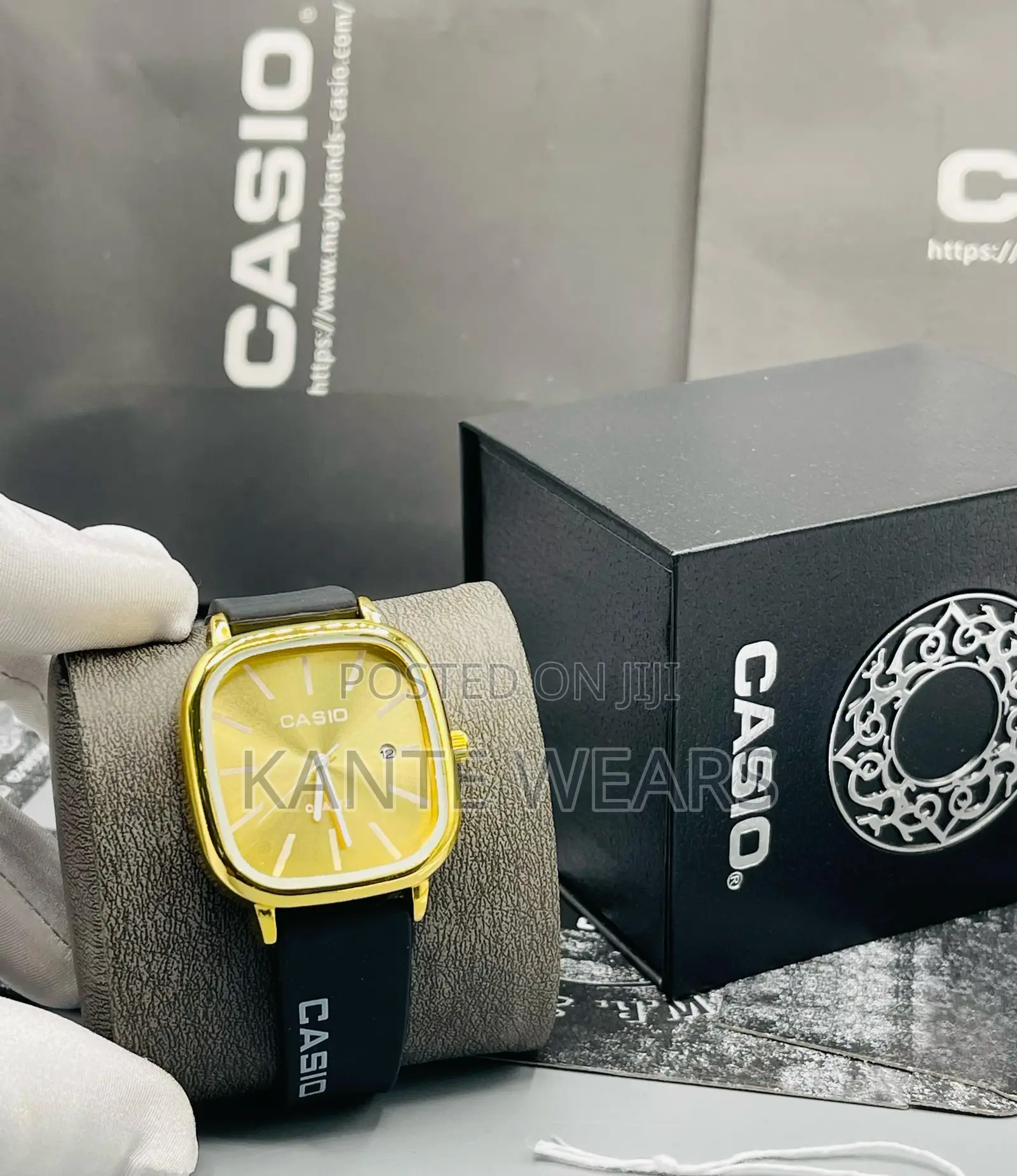 Rubber Analog Casio With Box