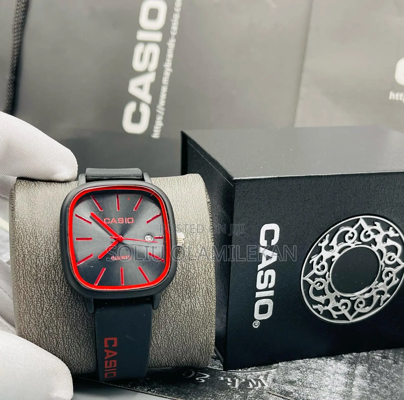 Rubber Analog Casio With Box
