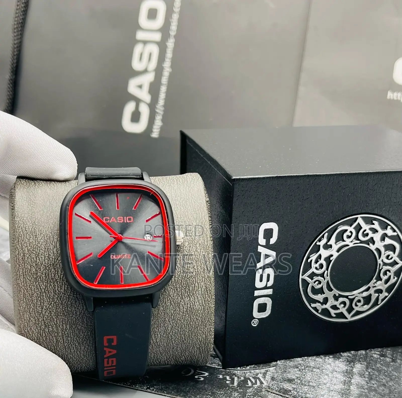Rubber Analog Casio With Box
