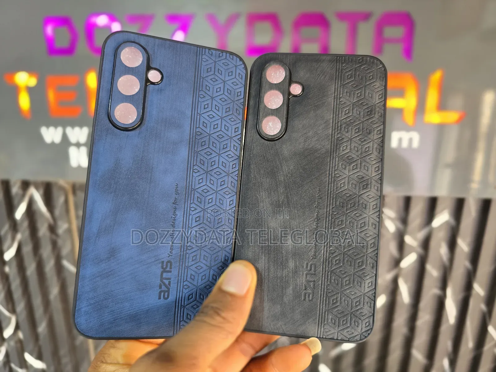 Samsung A54 5g Leather Case Black