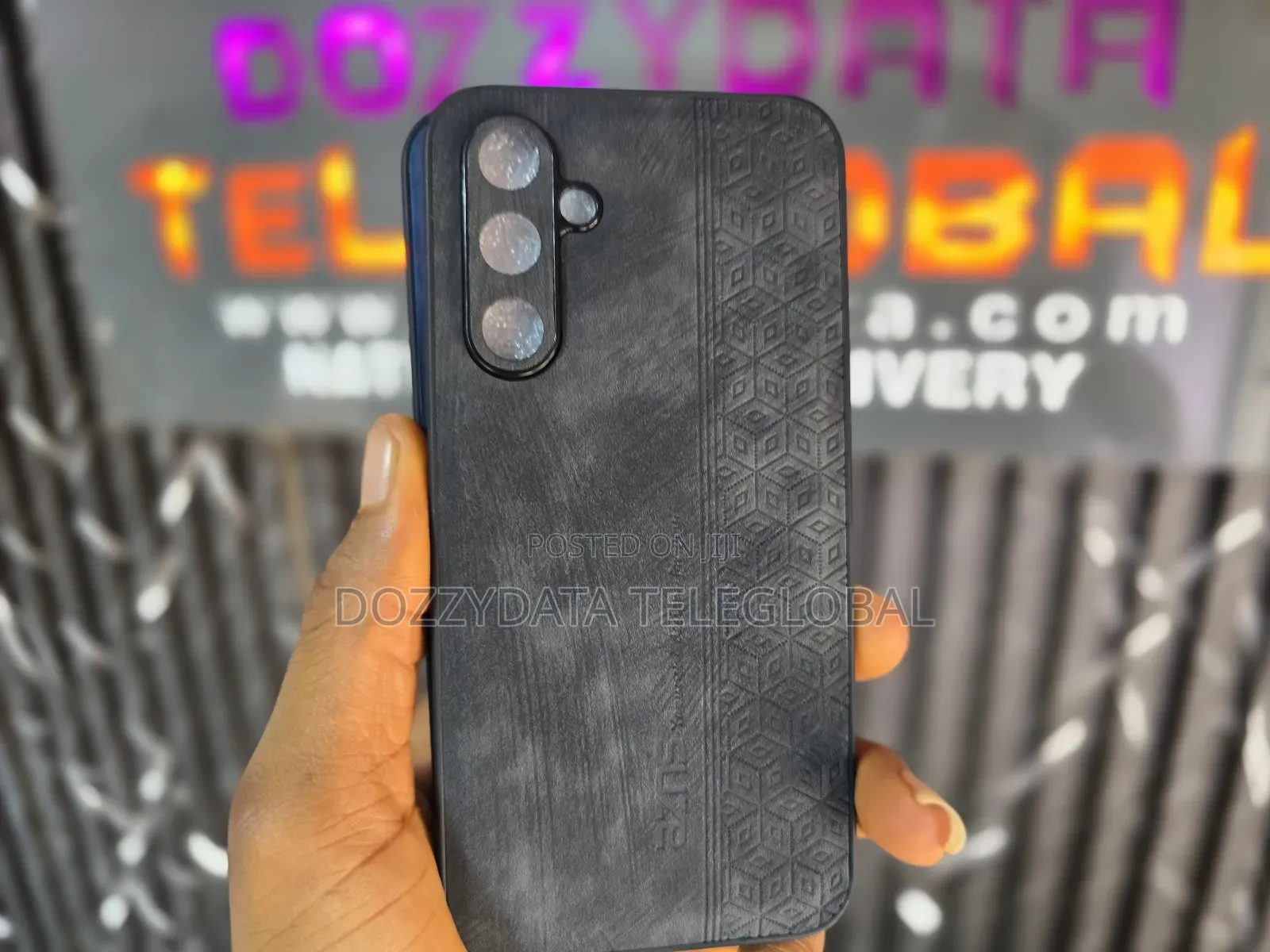 Samsung A54 5g Leather Case Black