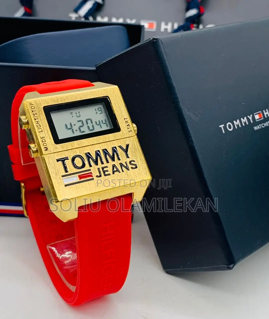 Tommy Hilfiger Digital Rubber Wrist-Watch