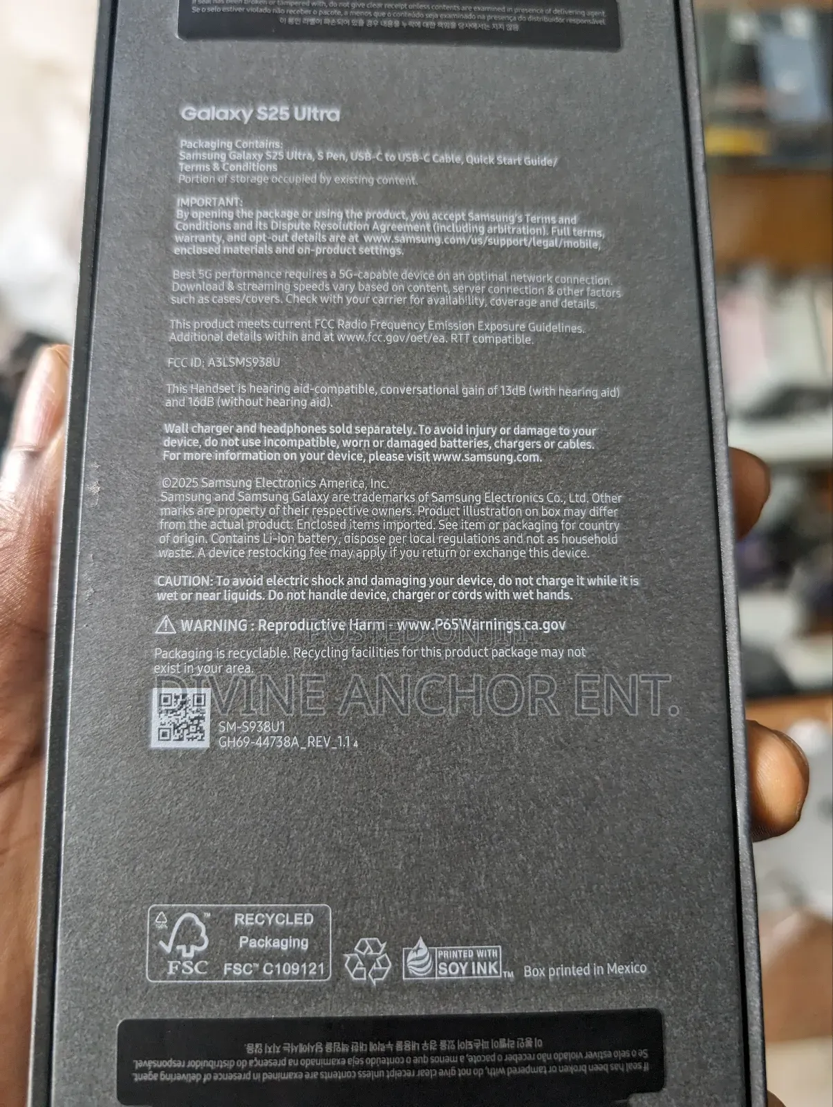 New Samsung Galaxy S25 Ultra 1 TB Blue