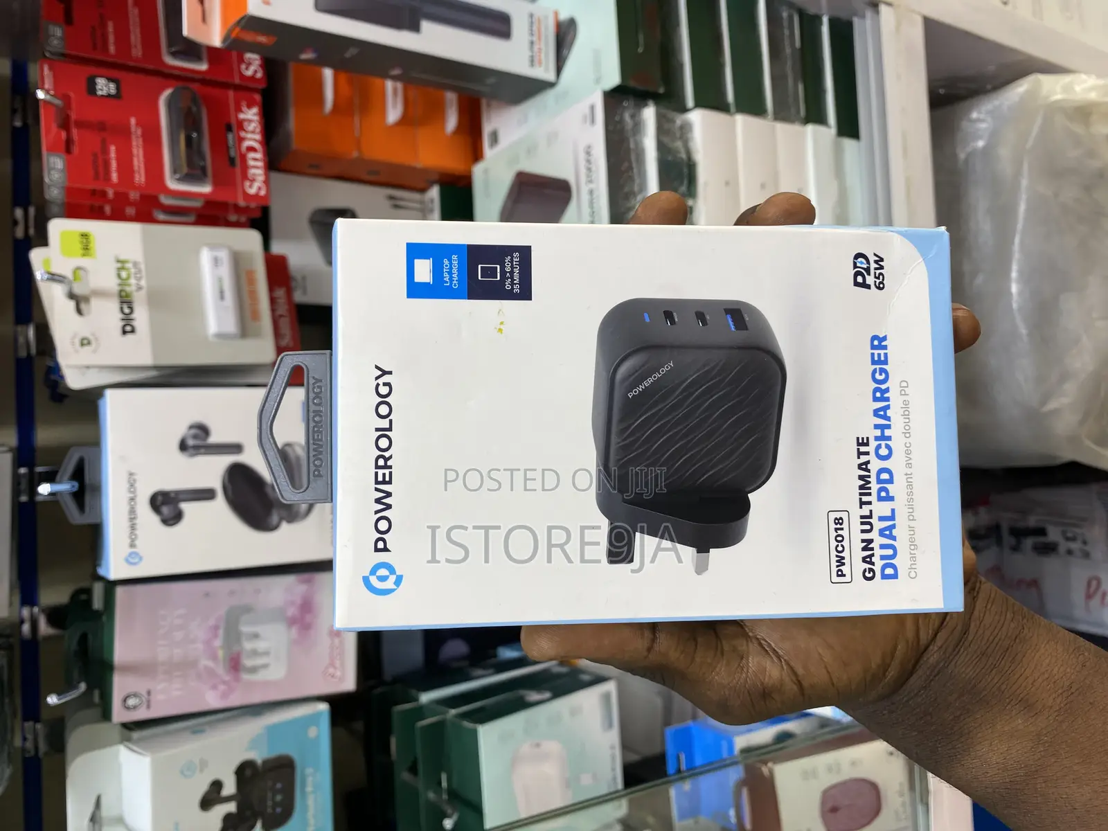 Powerology Gan Ultimate 65w Dual Pd Charger
