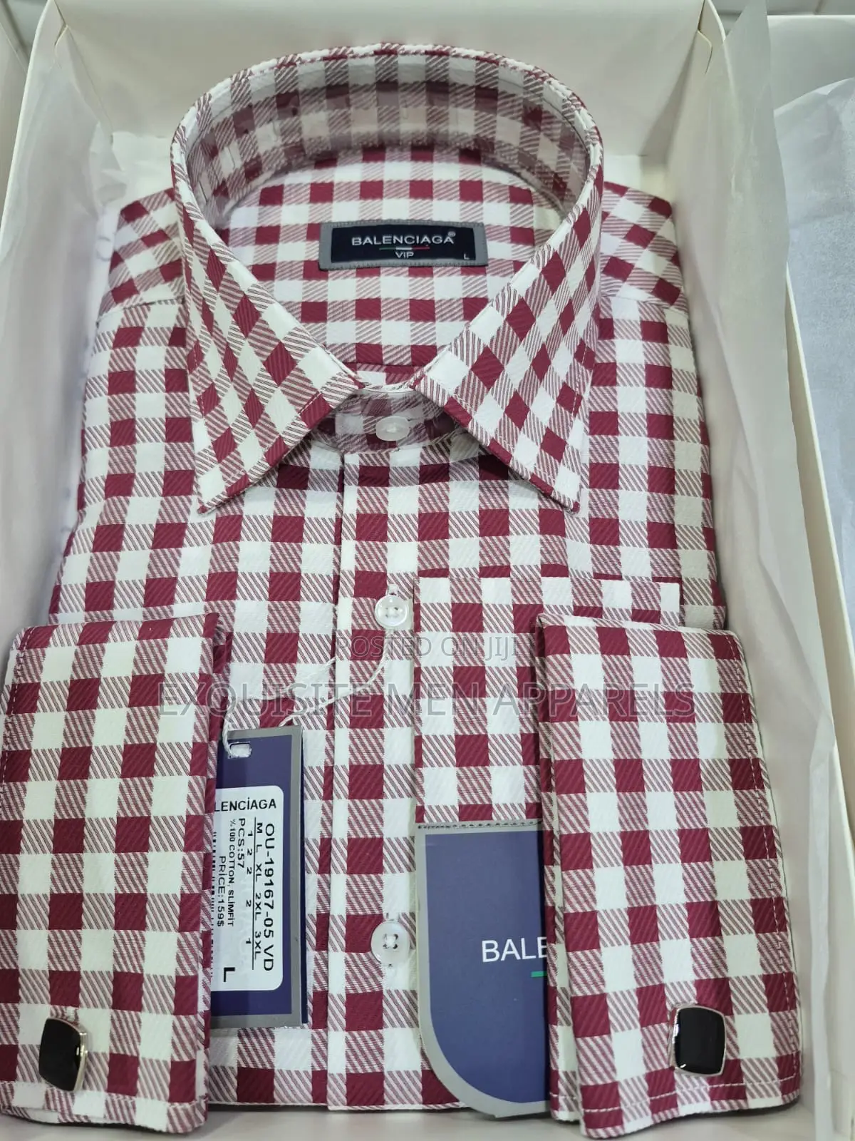Italian Balenciaga Officials Quality Corporate Men’S Shirt