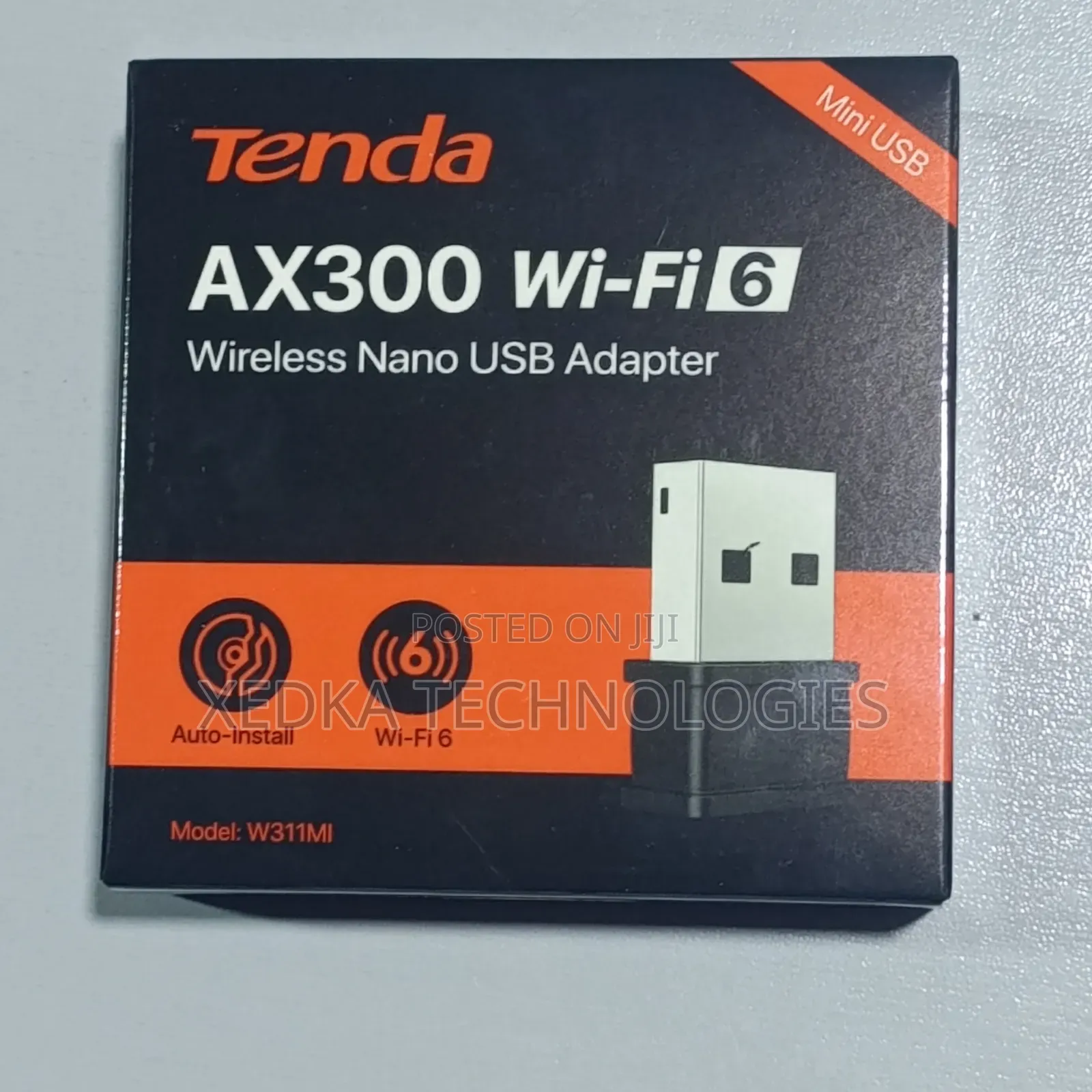 Tenda 300mbps Ax300 Wi-Fi 6 Wireless Nano Usb Adapter
