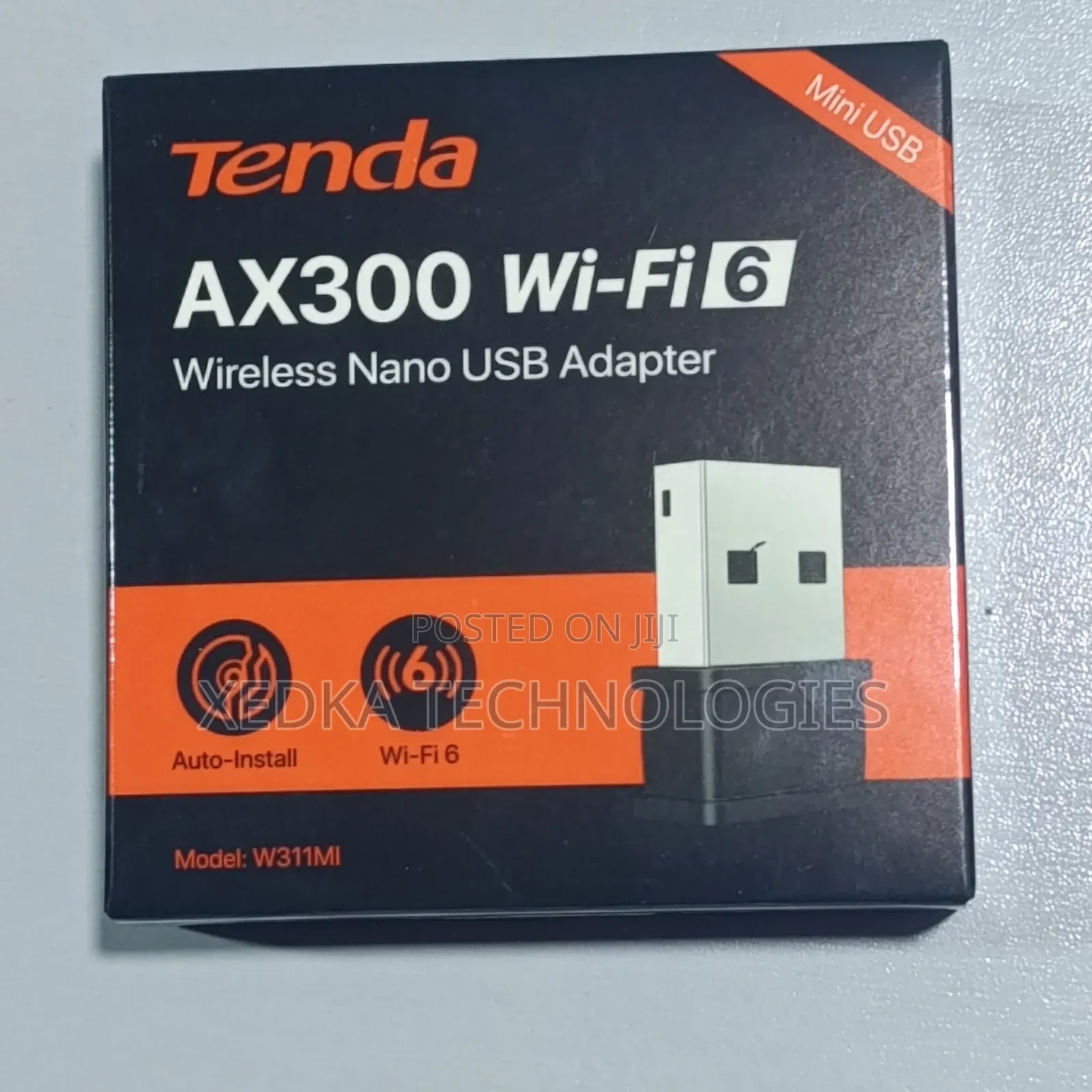 Tenda 300mbps Ax300 Wi-Fi 6 Wireless Nano Usb Adapter