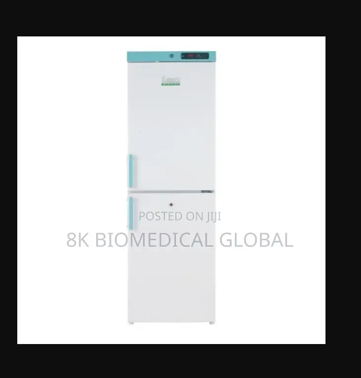 Uk Used Lec Medical Fridge Freezer Combi Solid Door 324l