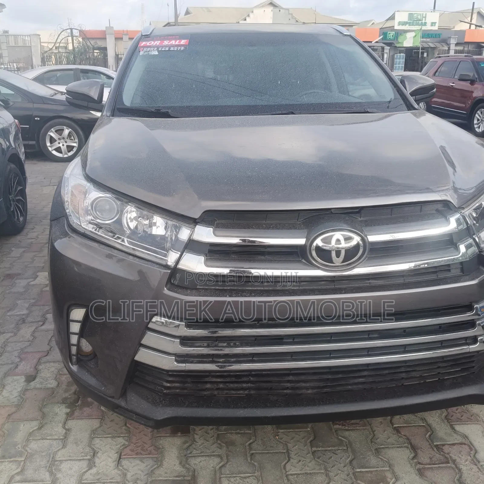 Toyota Highlander XLE V6 4x2 (3.5L 6cyl 6A) 2016 Gray