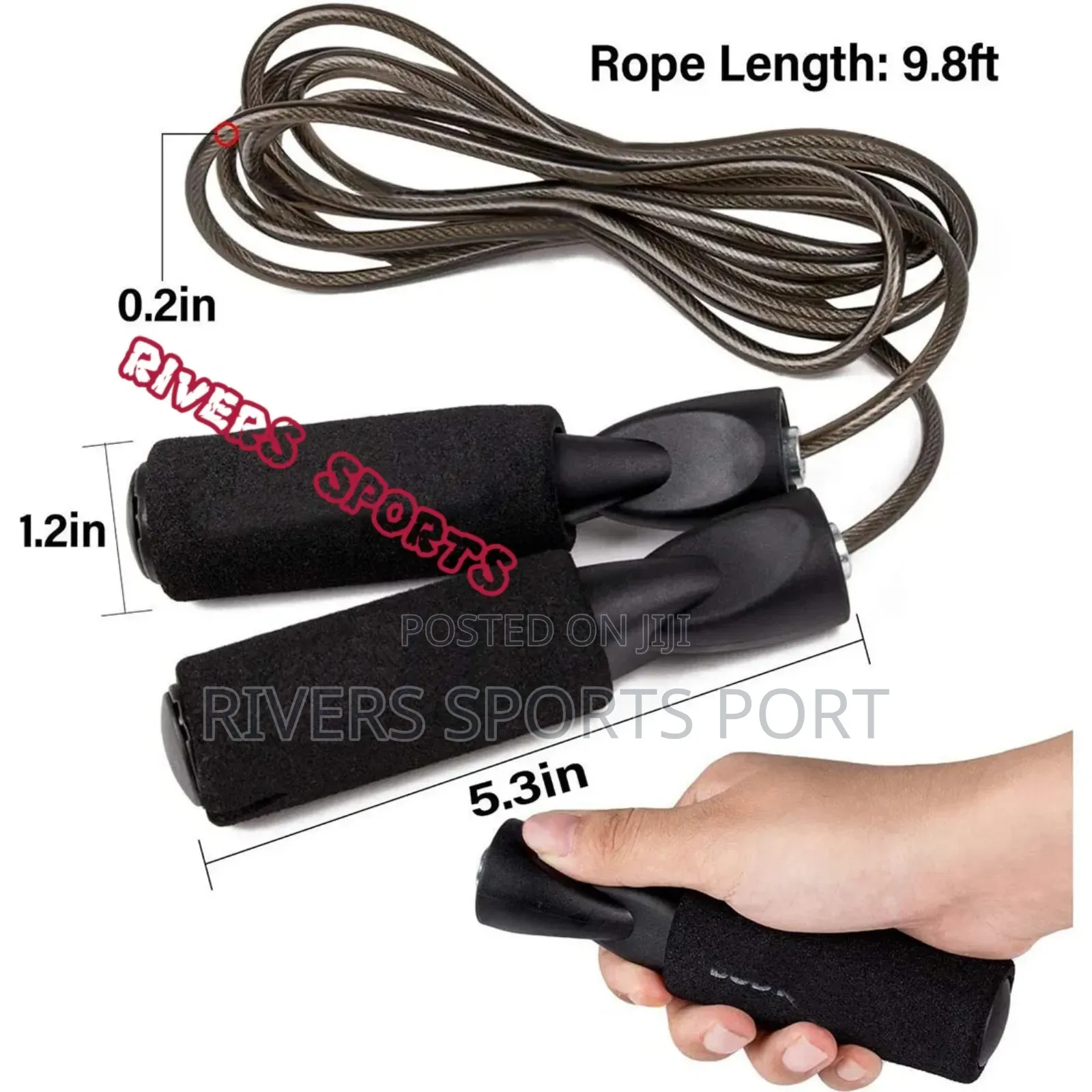 275cm Adjustable Professional Speed Wire Jump Skipping Rope