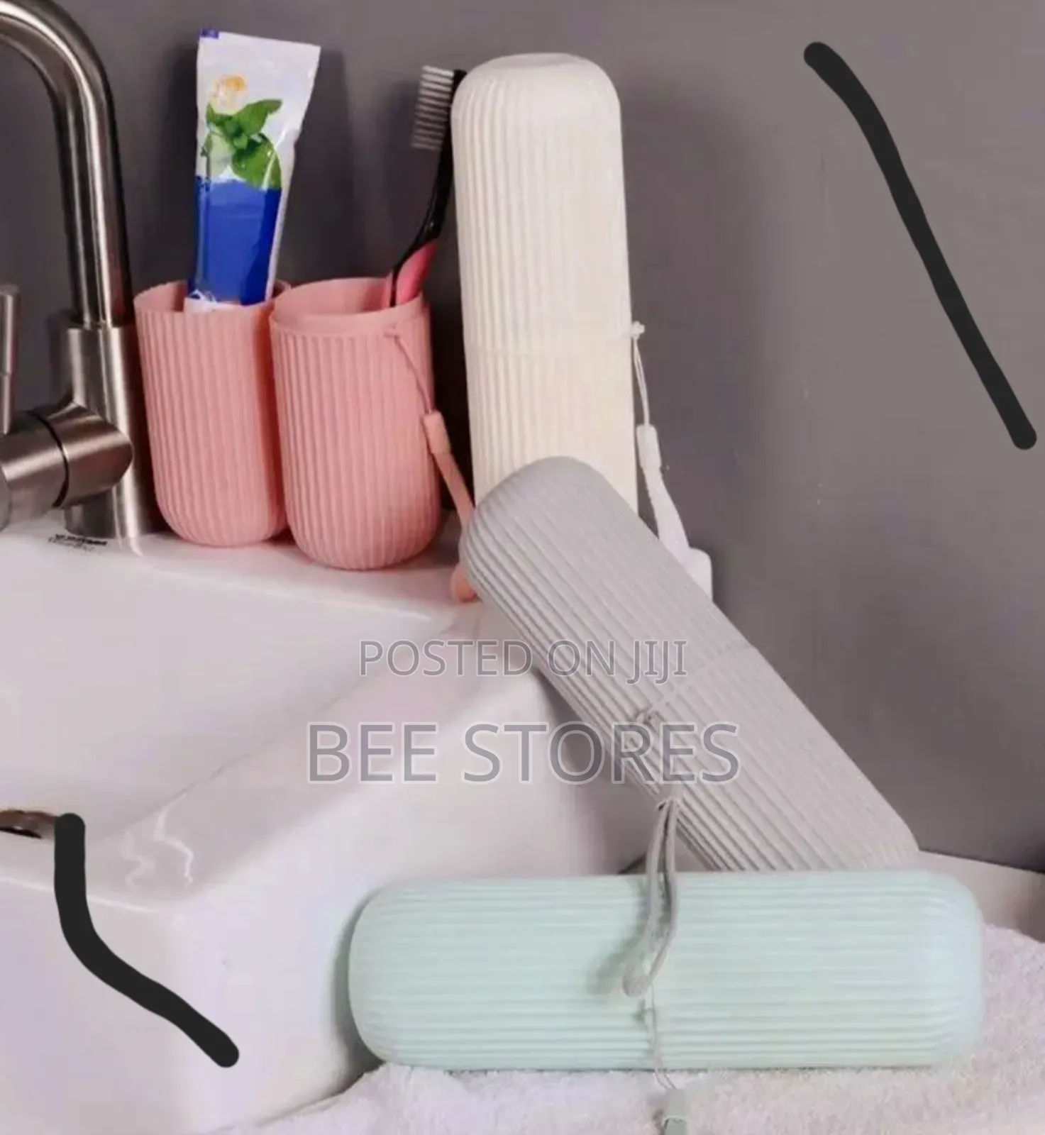 Toothpaste and Toothbrush Travel Case Holder