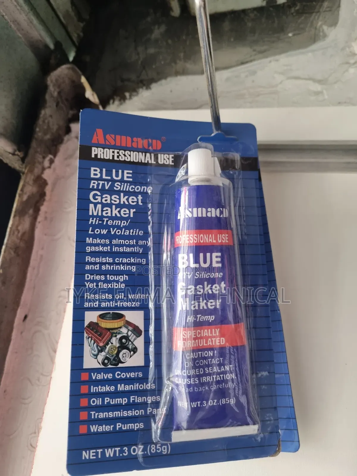 Asmaco Blue RTV Silicone Gasket Maker