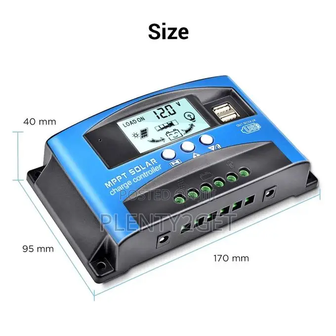 Powmr 30a MPPT Solar Charge Controller Dual Usb 12v 24v