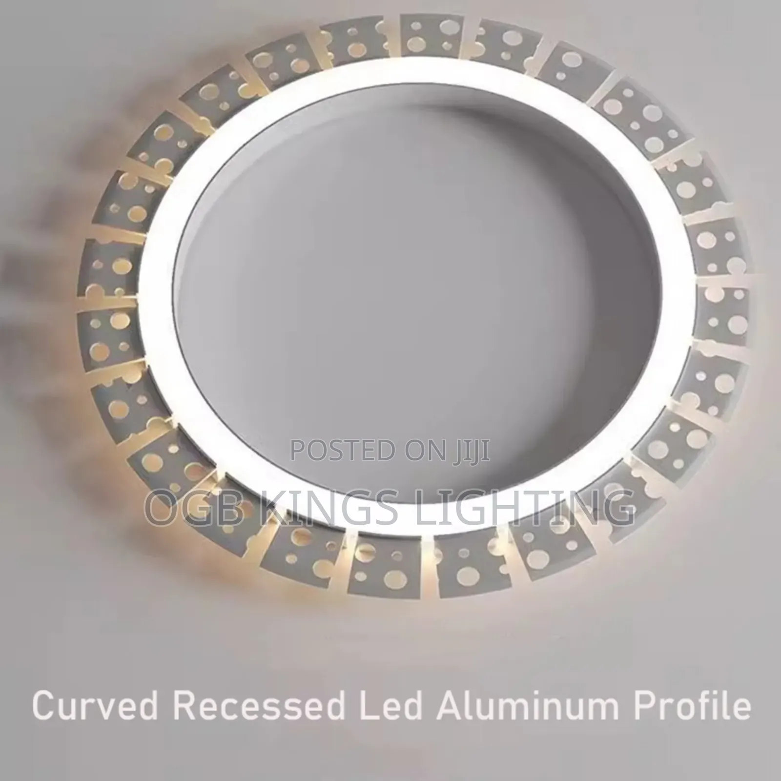 Aluminum Profile Curved Line Light Ceiling 3meters