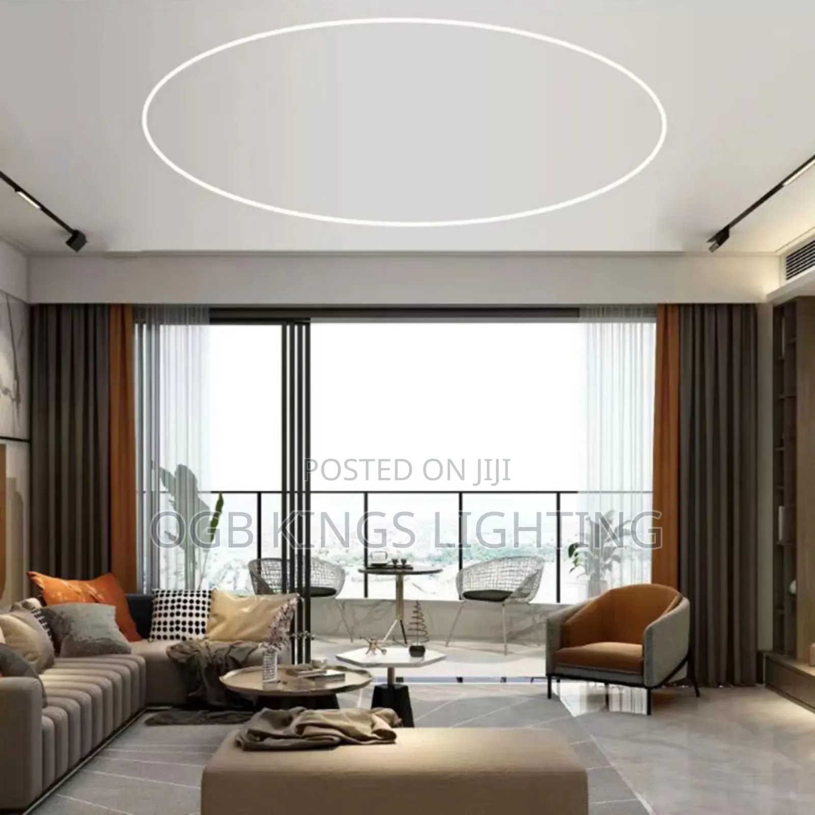 Aluminum Profile Curved Line Light Ceiling 3meters