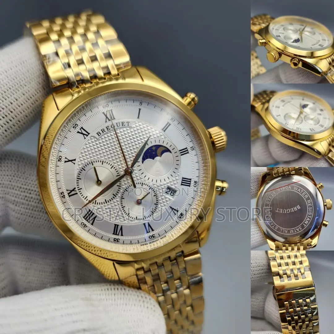 Breguet Quality Luxury Men Chain Strap Wristwatch