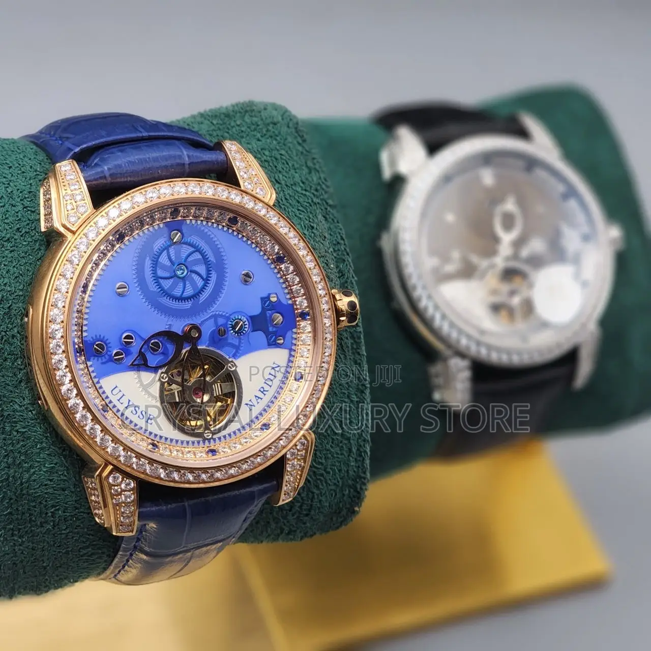 Ulysse Nardin Quality Men Genuine Leather Wristwatch