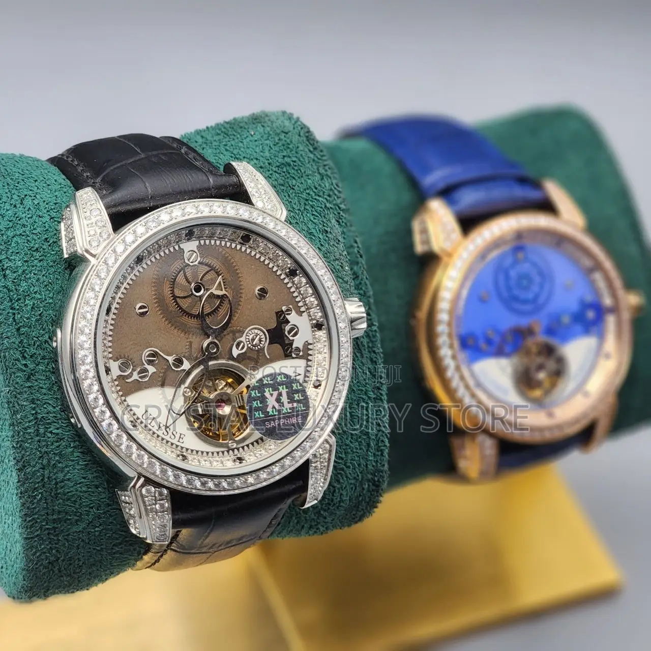 Ulysse Nardin Quality Men Genuine Leather Wristwatch