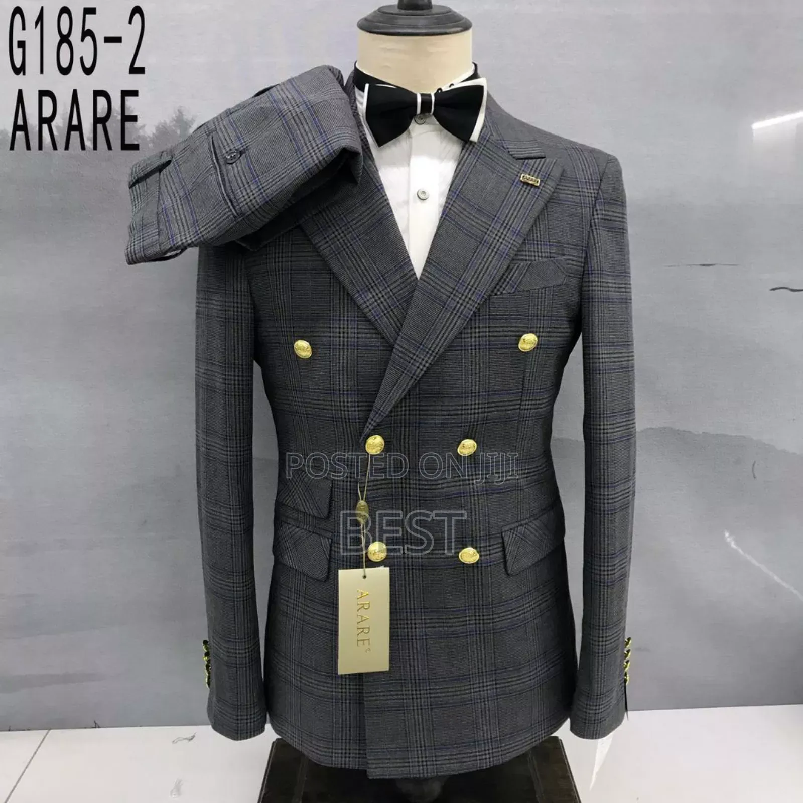 Check Double Breasted Turkish Suit