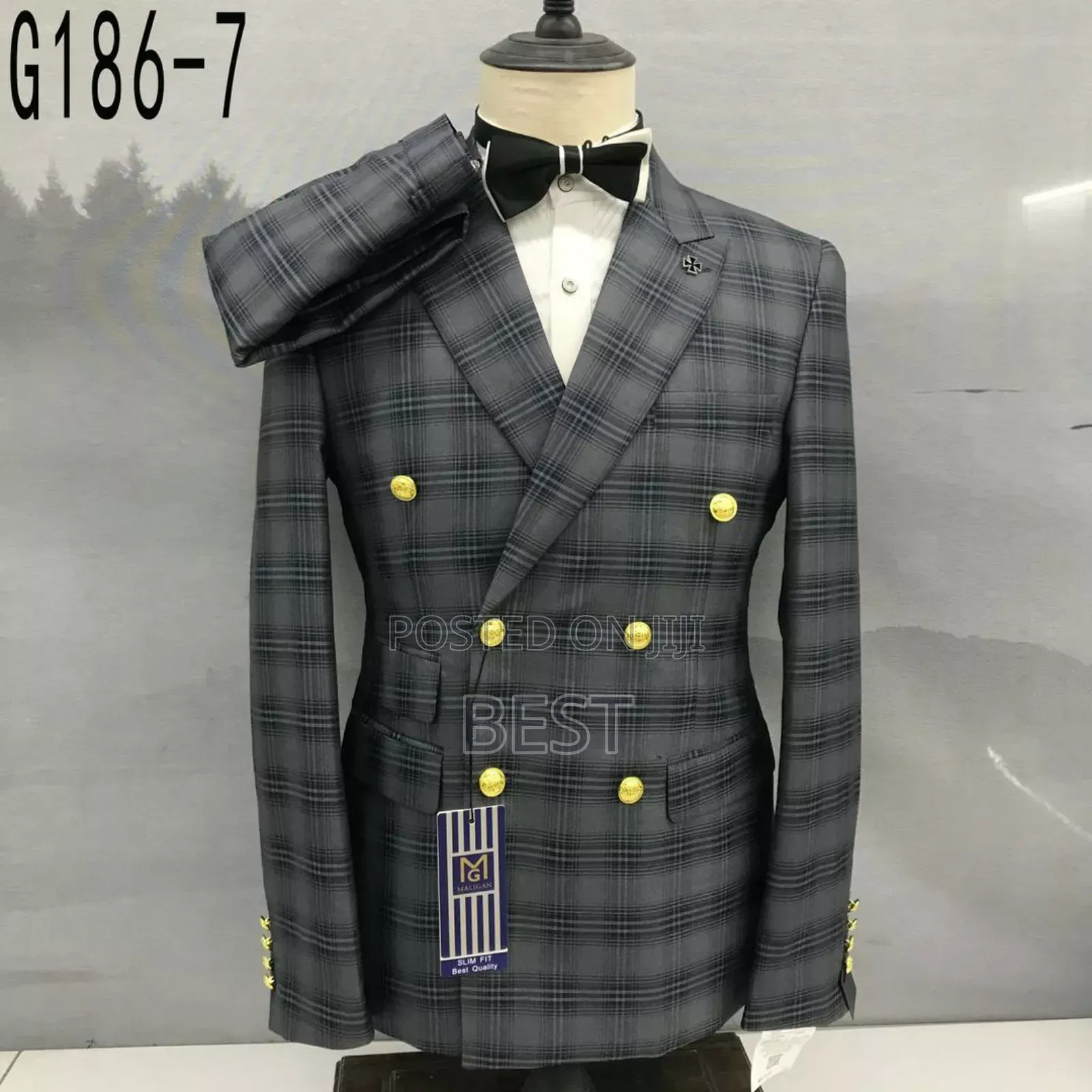 Check Double Breasted Turkish Suit