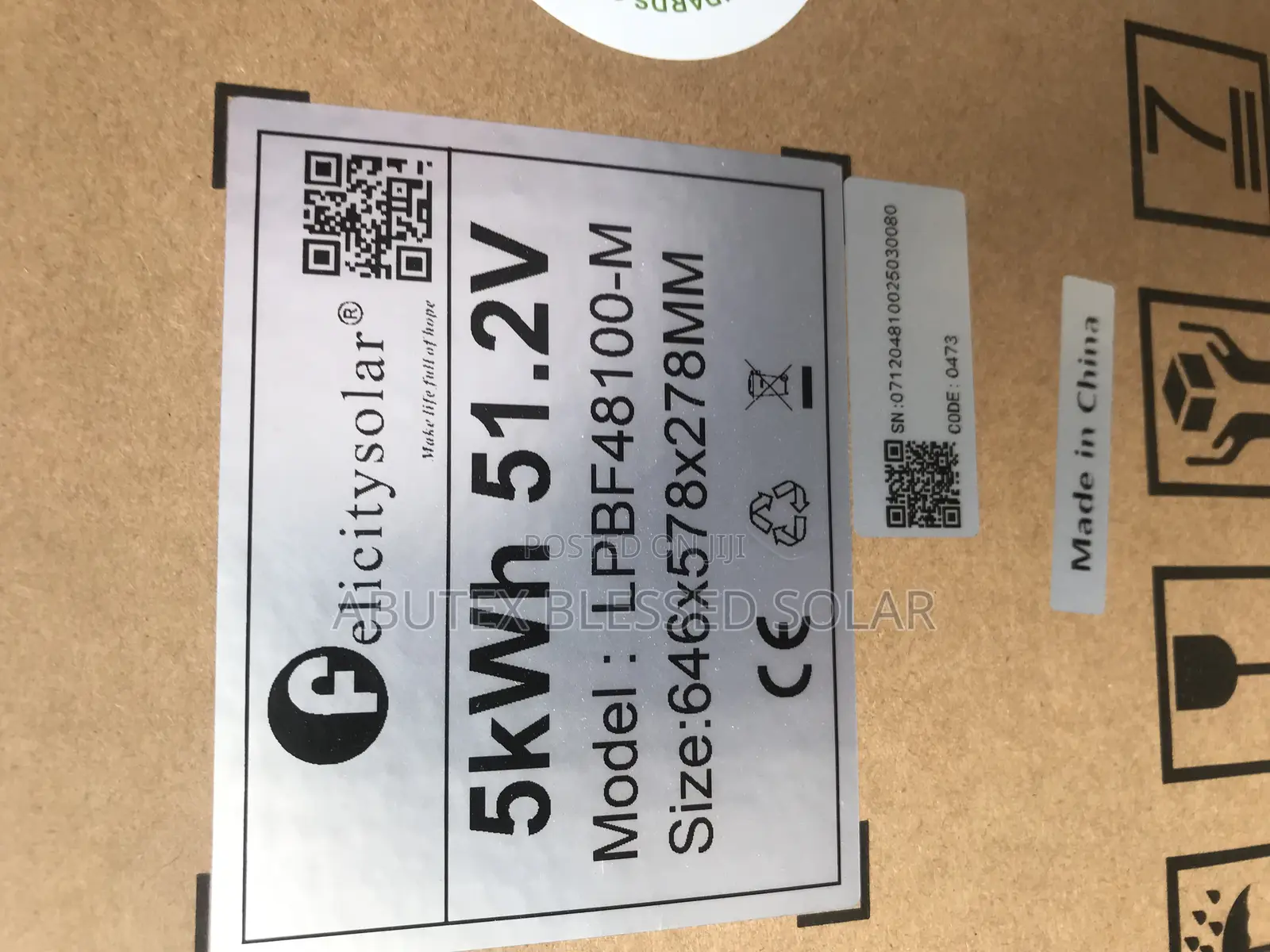 5kwh 24v Felicity Lithium Ion Battery