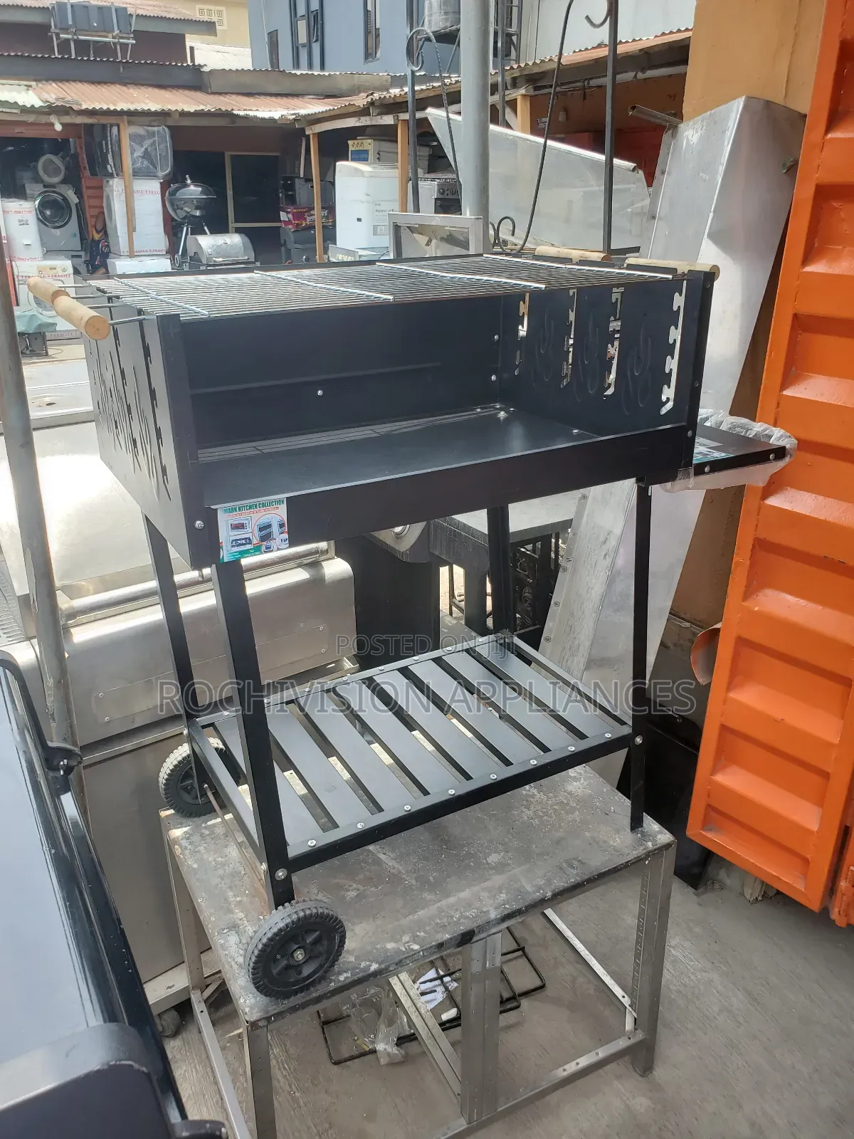 Charcoal BBQ Grill Deluxe Stainless Steel Outdoor Barbecue