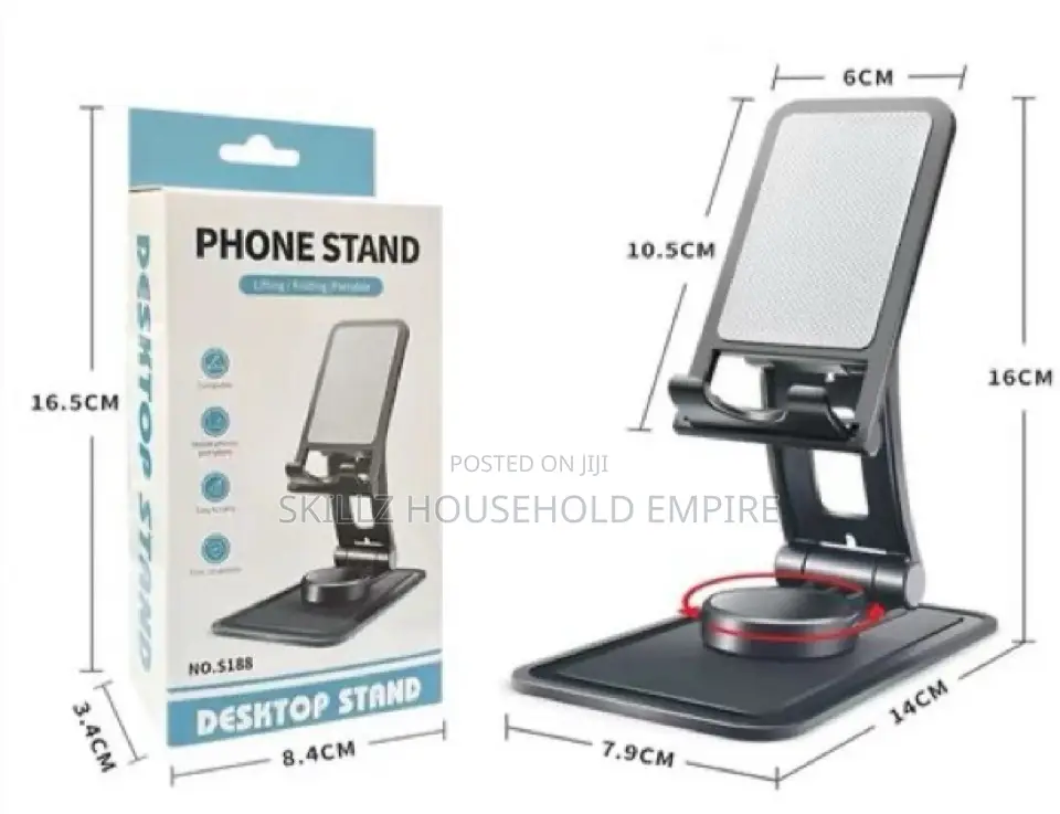 Adjustable Mobile Phone Stand 360 Degree Rotation -