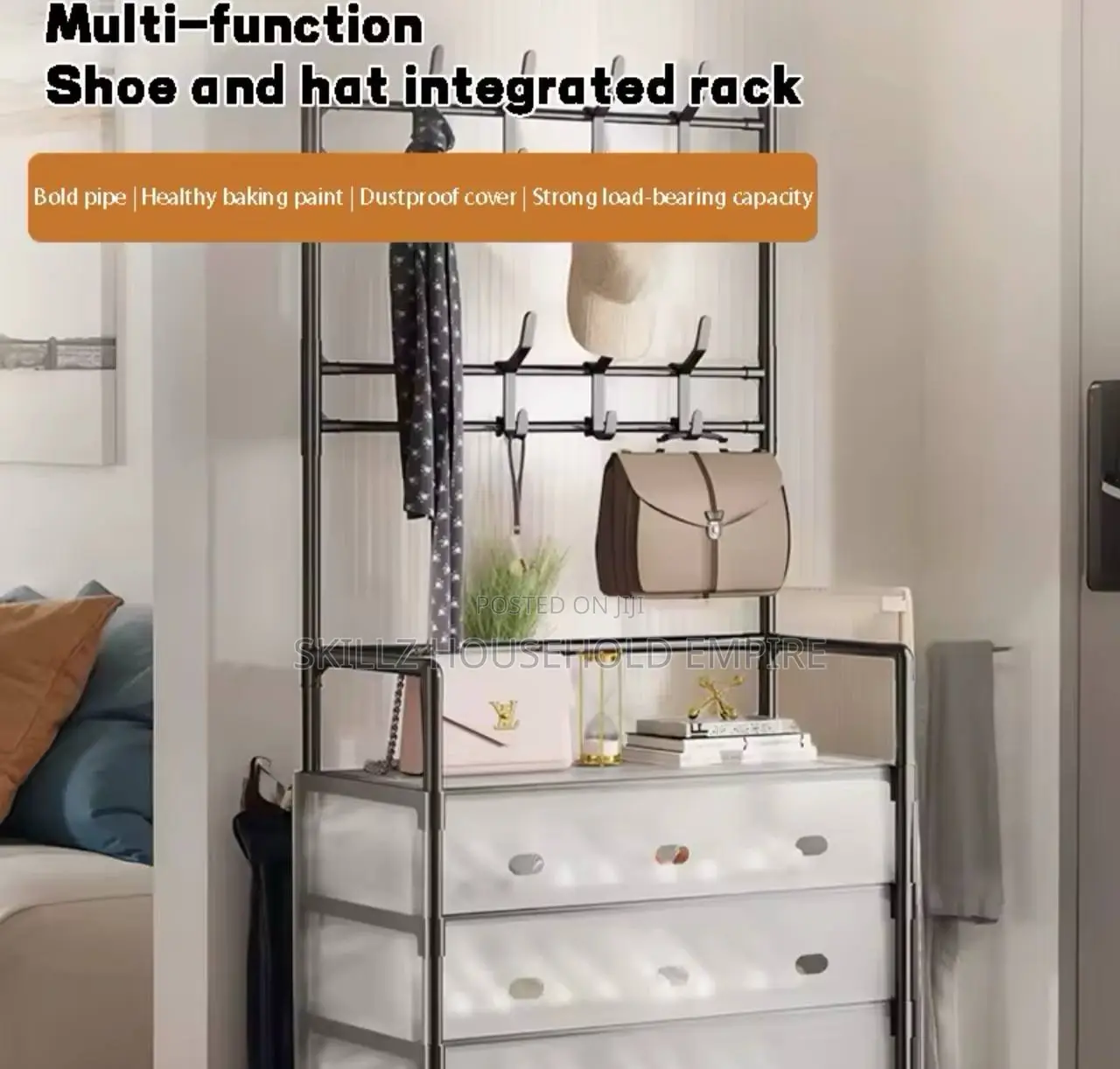 Dust Proof Shoe and Hat Hanger