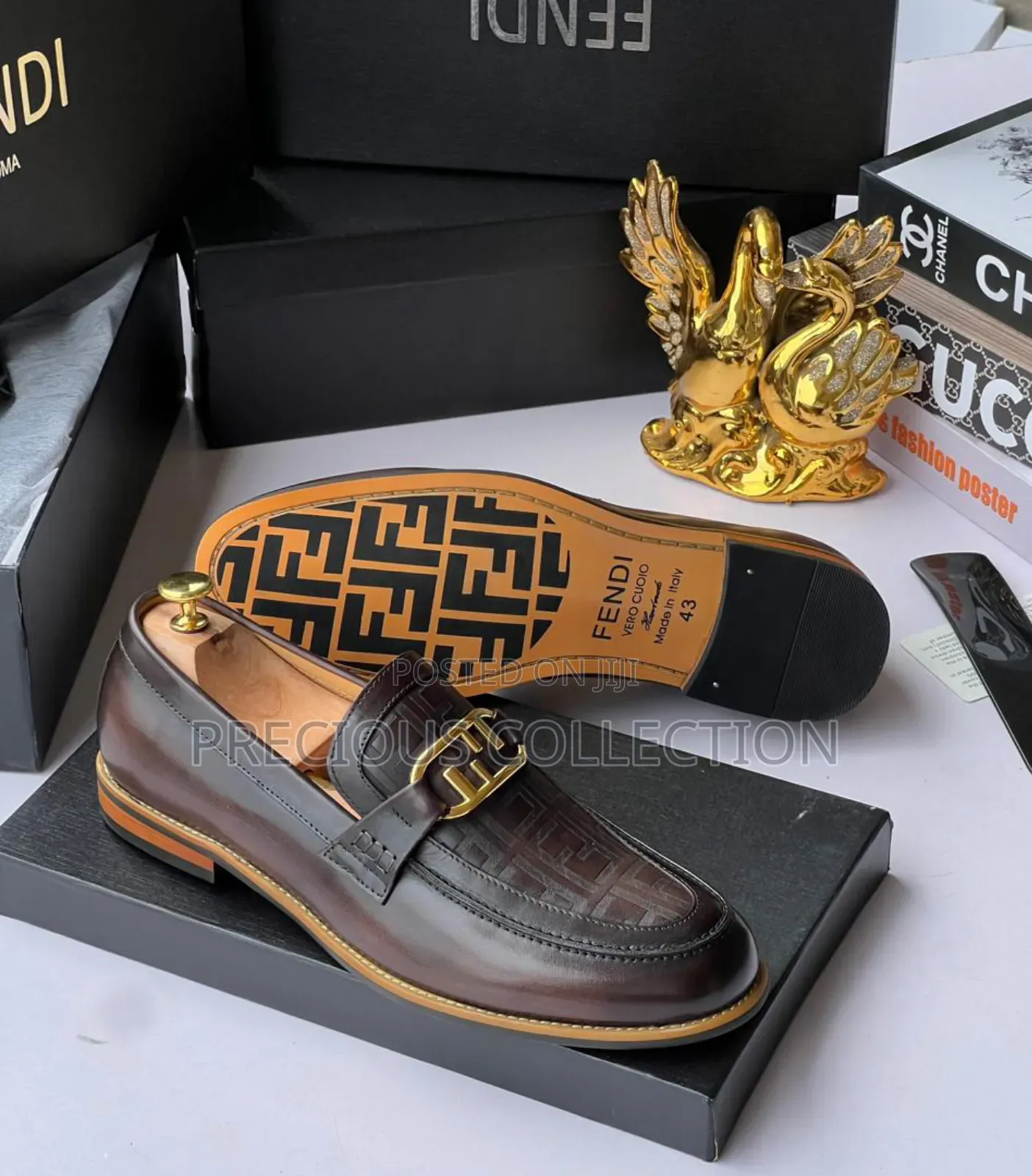 Fendi Classic Pull on Mens Coperate Shoe