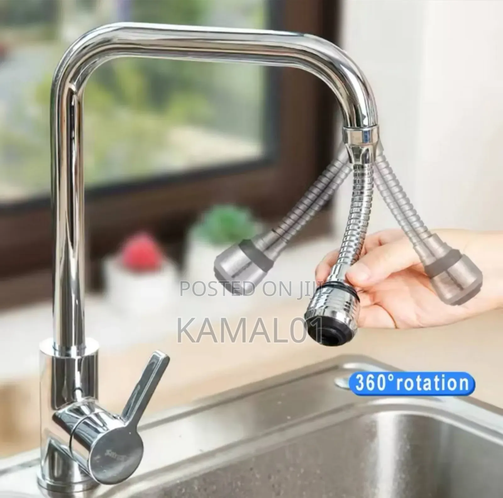 Flexible Faucet Sprayer Attachment, 360 Degrees Kitchen Sink
