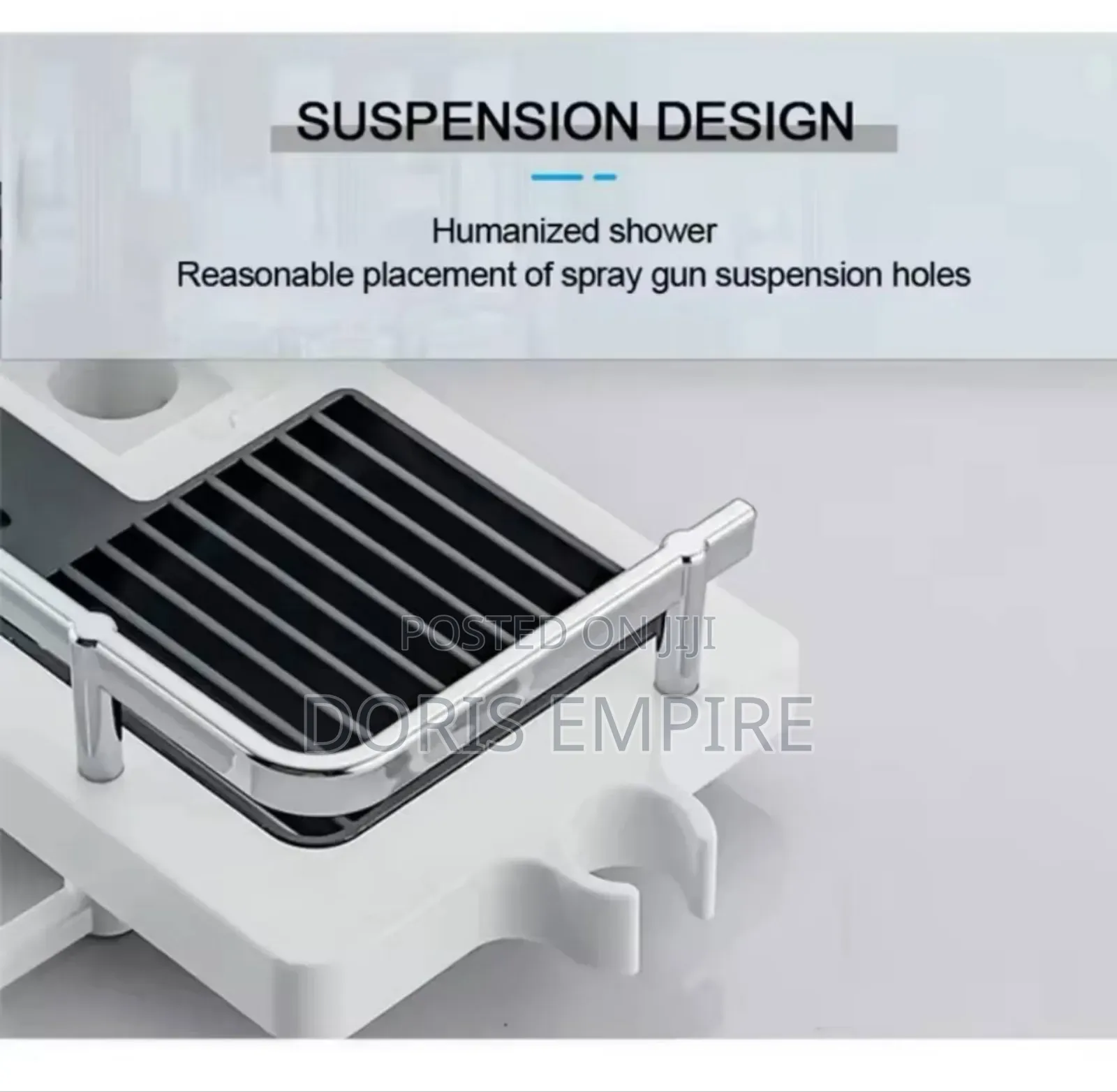 Shower Storage Holder Bathroom Shelf Pole Shelves Shampo