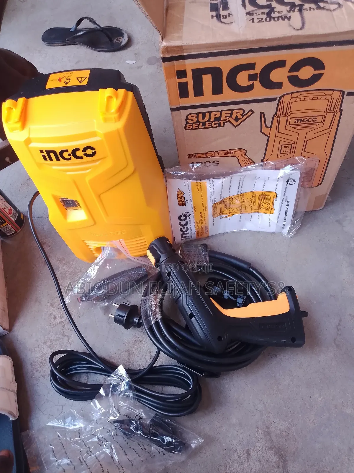 Original Quality Pressure Washer Machine (1200w) Incco