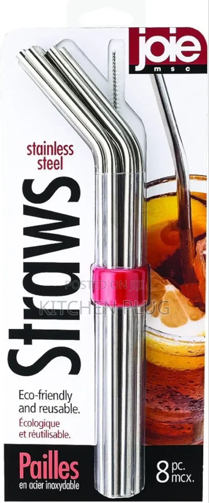 Stainless Steel Drinking Reusable Straw With Cleanig Brush