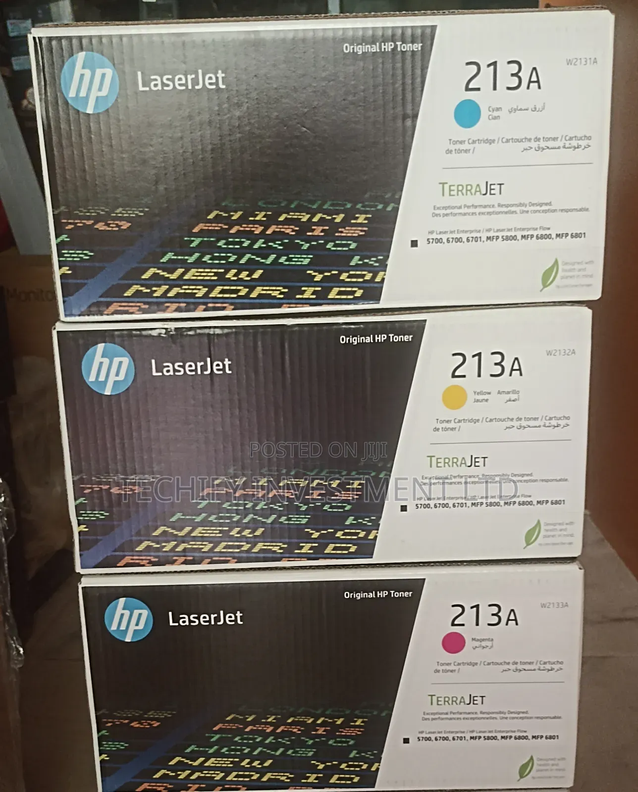 Hp 213a Toner Cyan, Magenta and Yellow