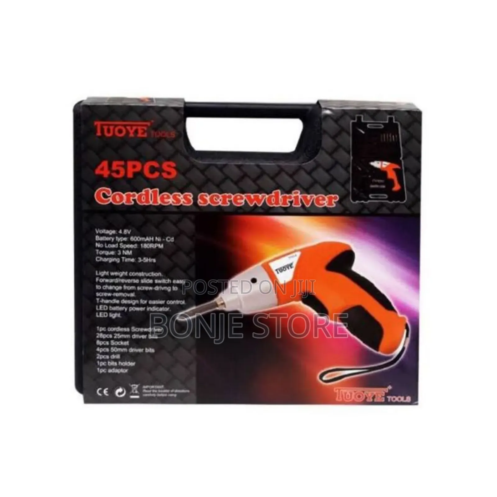 45pcs Set Cordless Electric Screwdriver With Box