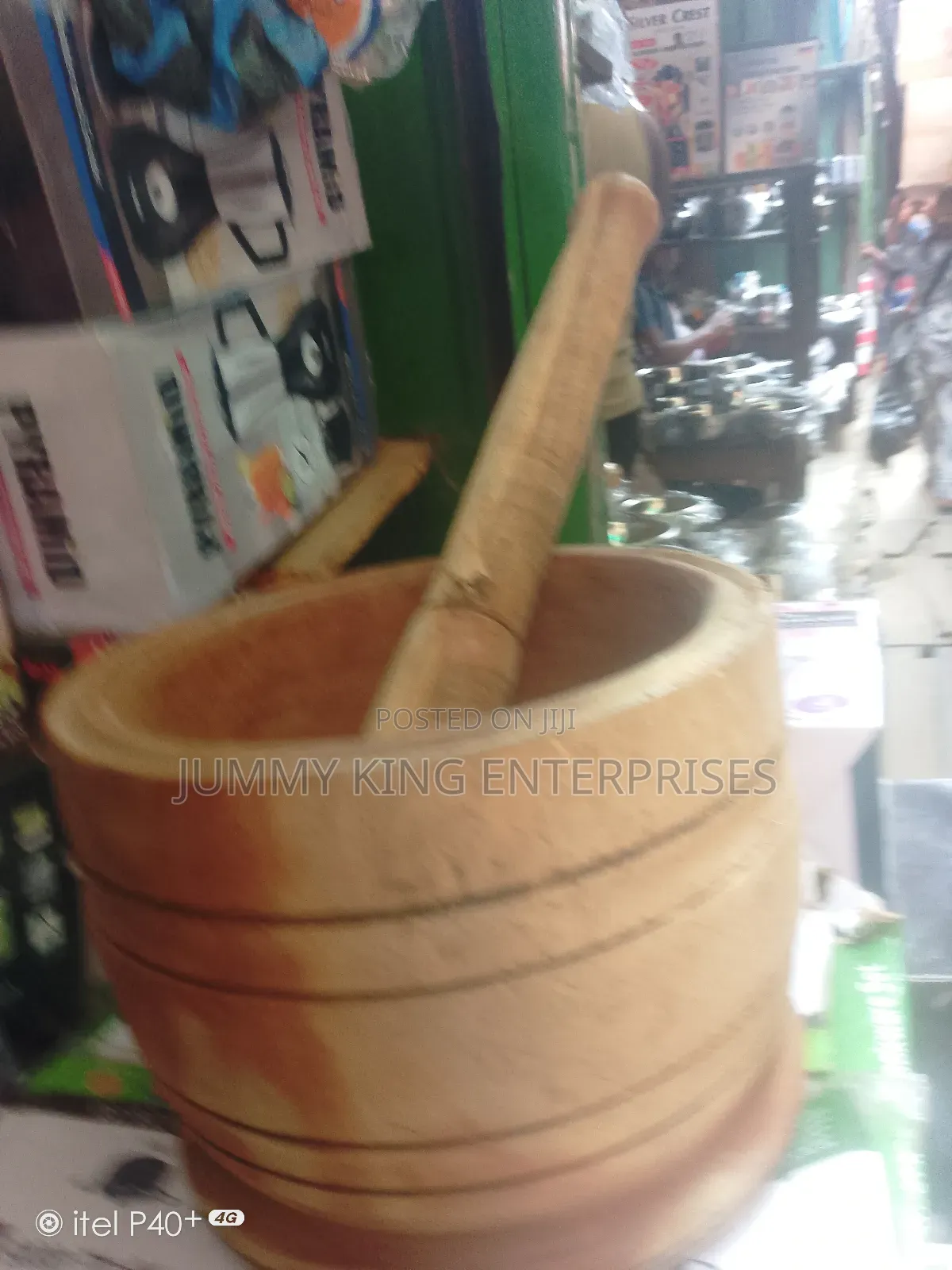 Wooden Mortar Pestle
Medium Size